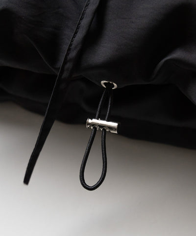 【 裾絞り可能2WAY 】ストラップリボンショートパフダウンジャケット / strap ribbon short puff down jacket