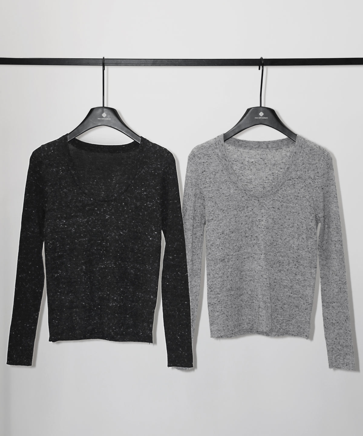 メランジネップルーズニットトップス / melange nep loose knit tops