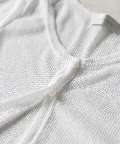 フロントボタンシアーショートカーディガン / front botton sheer short cardigan