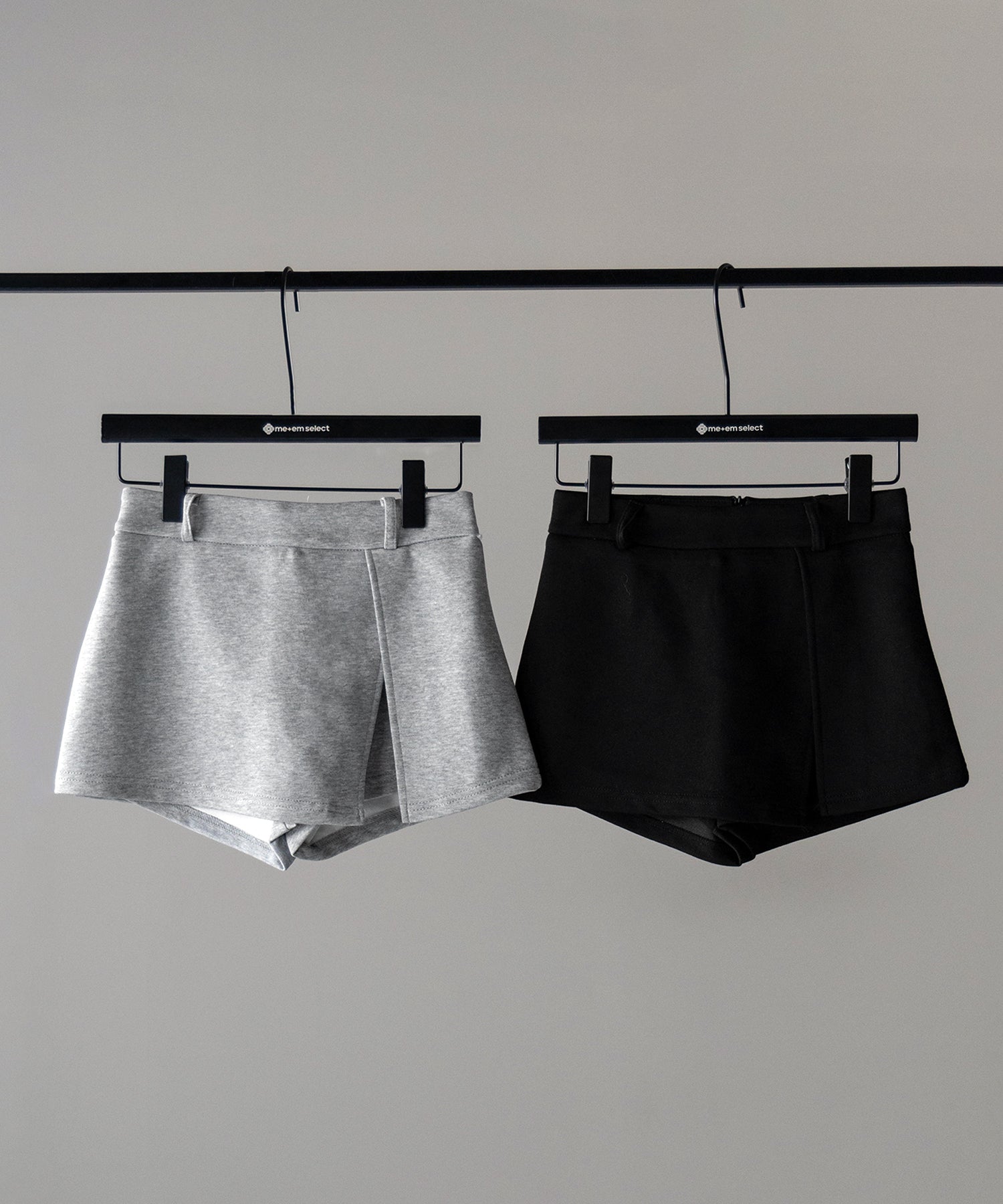 【 2color 】レイヤードマイクロミニスカパン / layered micro mini skirt pants