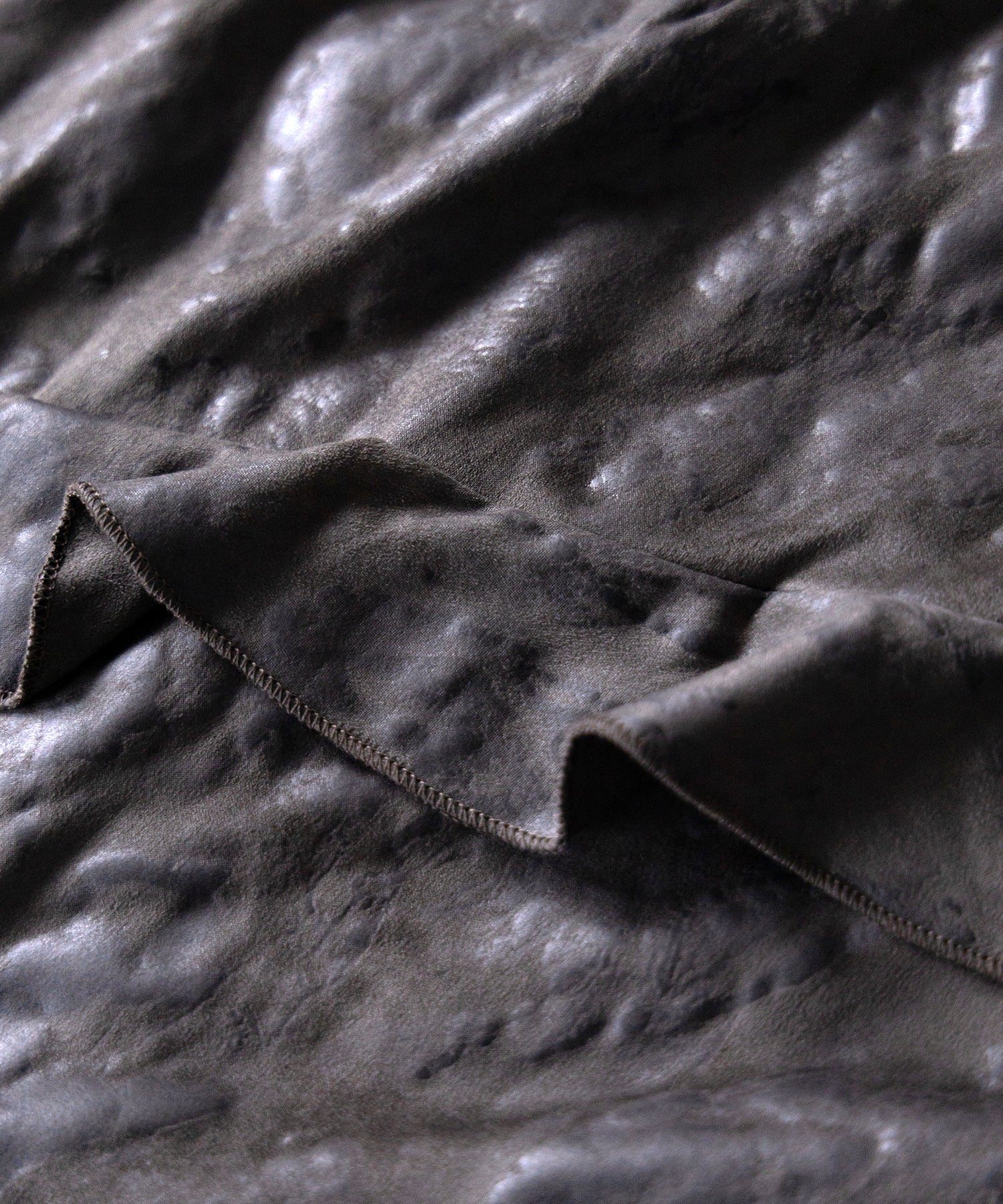 ヴィンテージスエードアシンメトリーフリルミニスカート