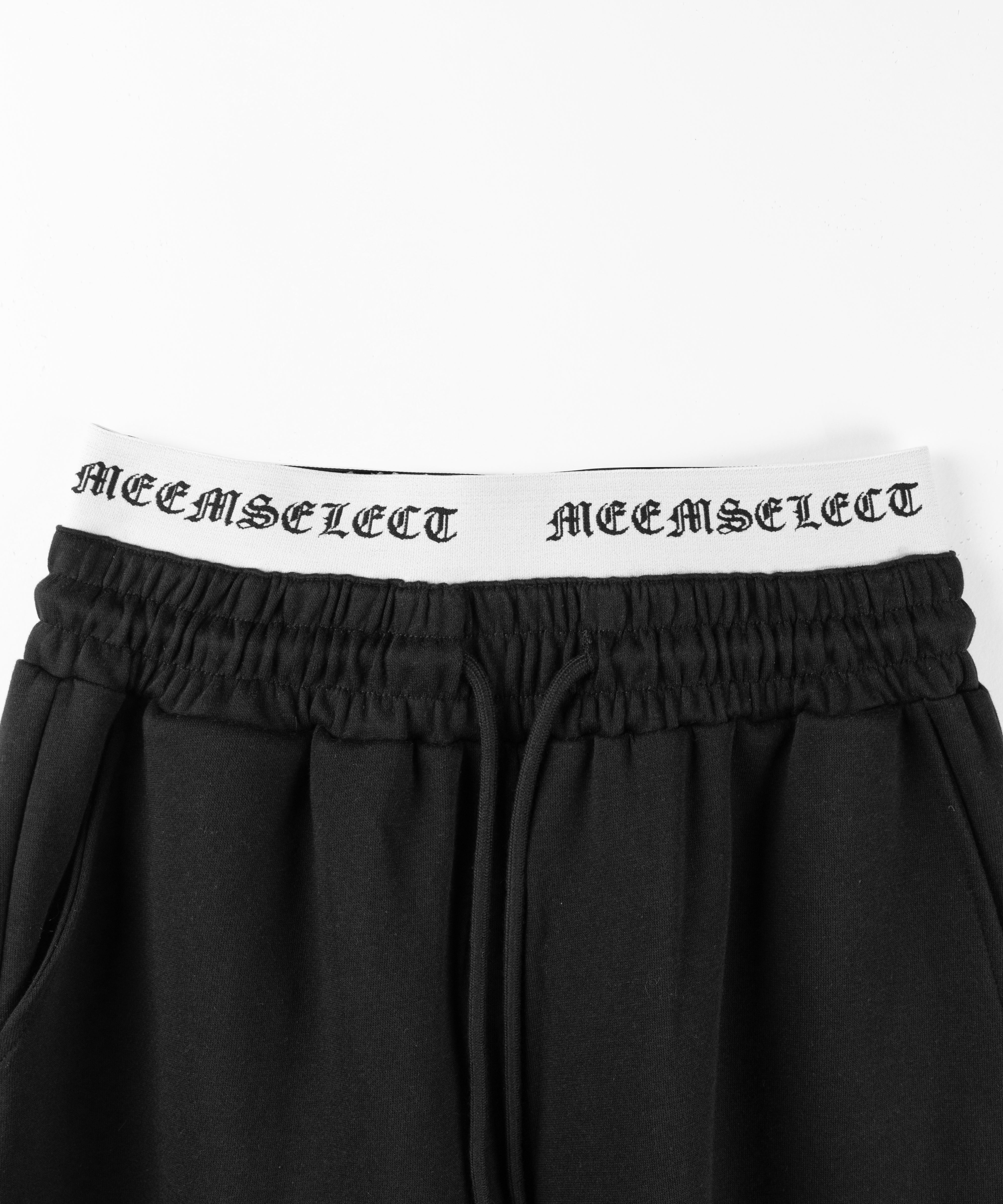 ウエストグランジロゴスウェットワイドパンツ / waist grunge logo sweat wide pants