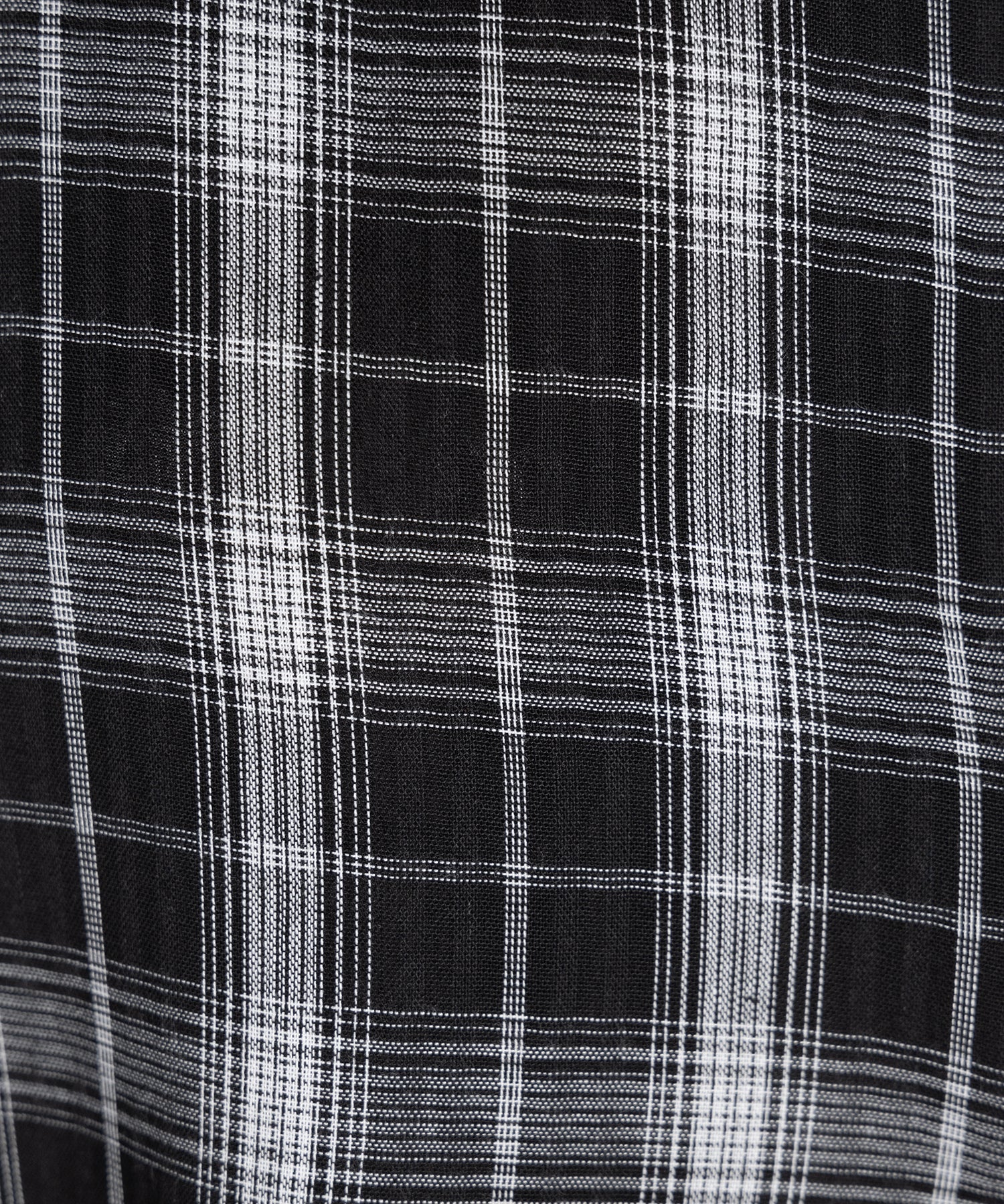 ビッグシルエットブラックシアーチェックシャツ / big silhouette black sheer check shirt