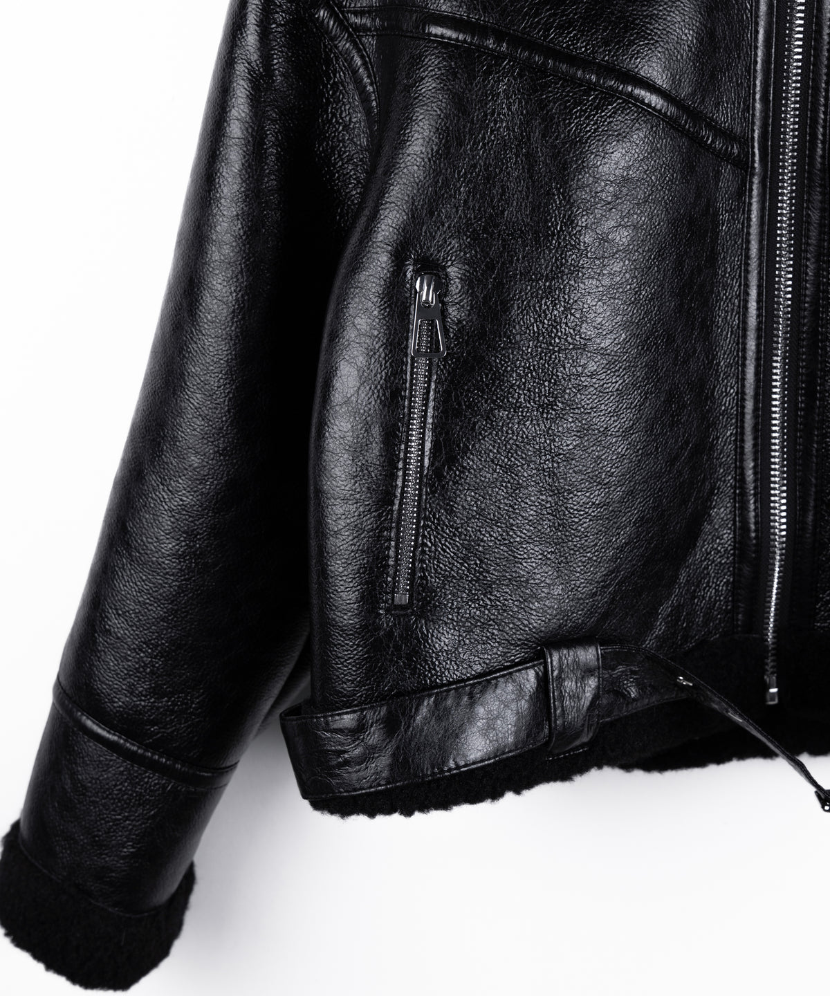 B-3ヴィンテージレザーボアムートンジャケット / B-3 vintage leather boa mouton jacket