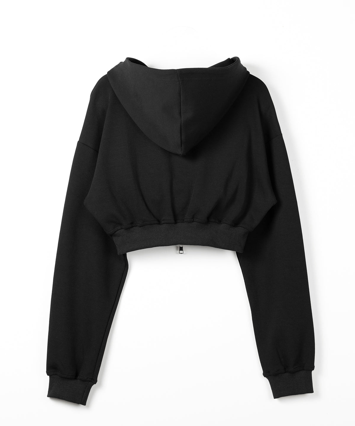 【 セットアップ 】ダブルジップショートパーカー + タックワイドスウェットパンツ SET / double zip short hoodie + tuck wide sweat pants SET