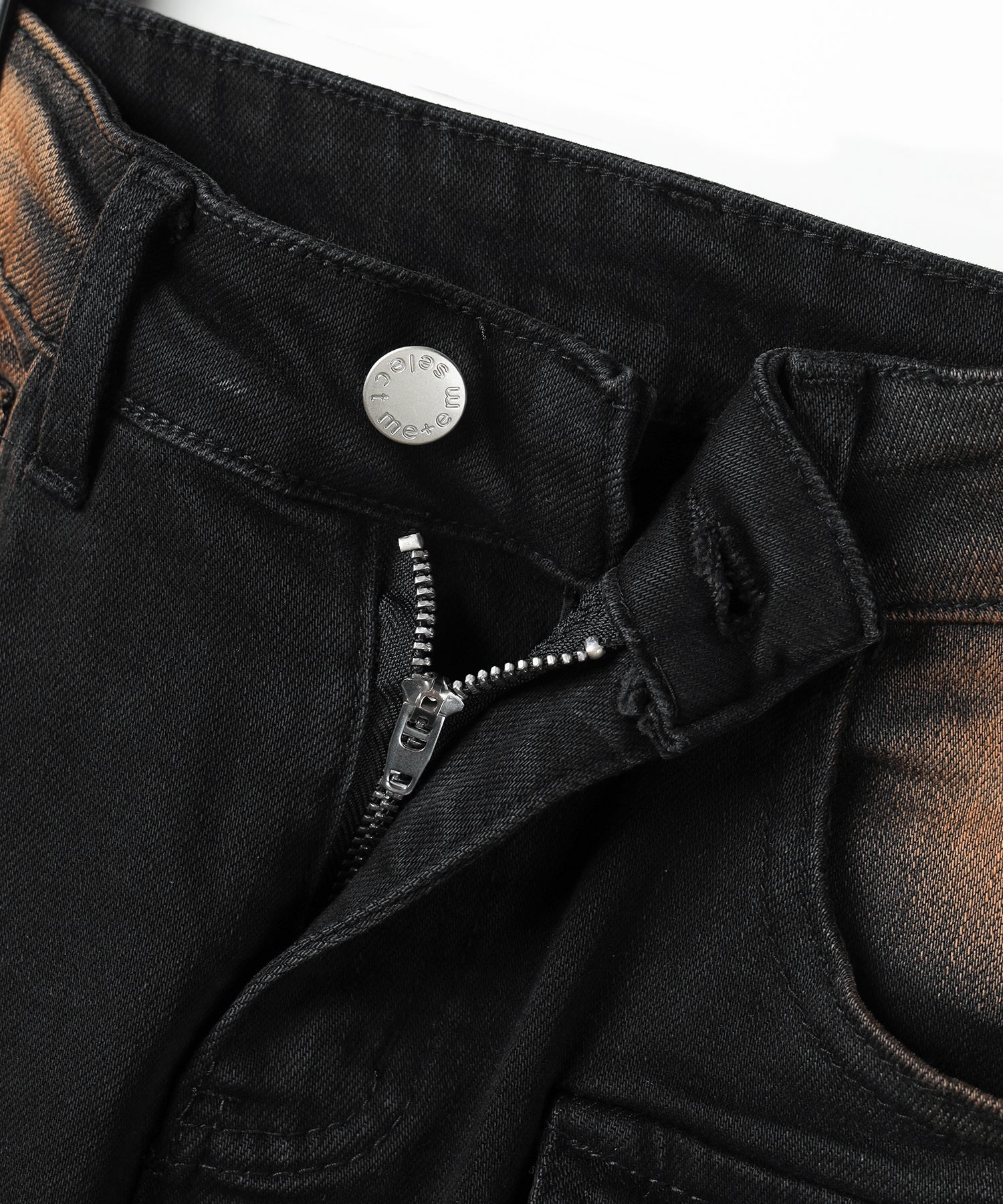 【 2color / 4size 】ベルテッドアウトポケットヴィンテージフレアデニム / belted out pocket vintage flare denim