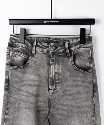 【 セットアップ 】ヴィンテージライクデニムビスチェ + ストレッチフレアデニム SET / 【 SET UP 】 vintage like denim bustier + stretch flare denim