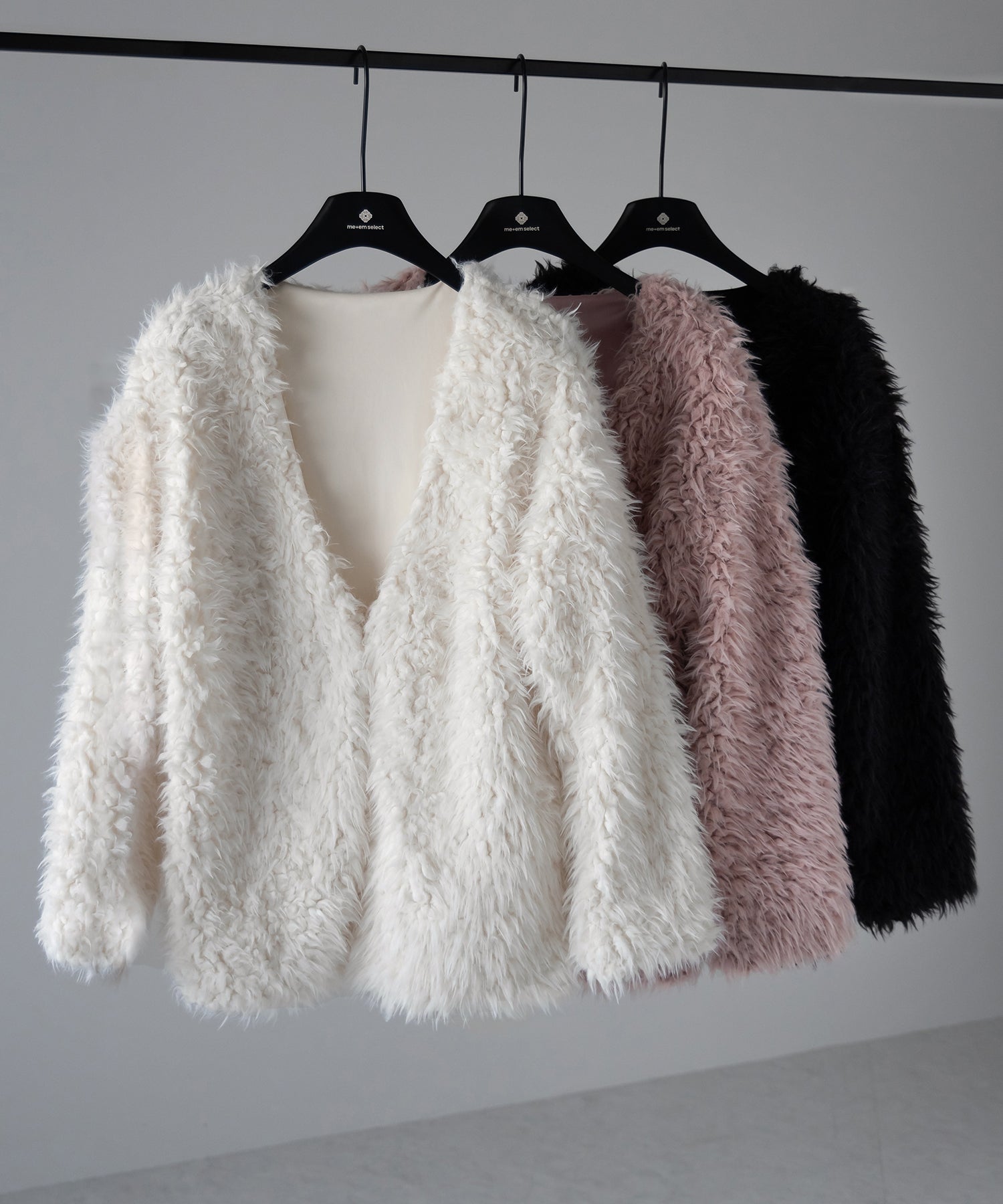 【 3COLOR 】ロングシャギーボアオーバーボリュームカーディガン