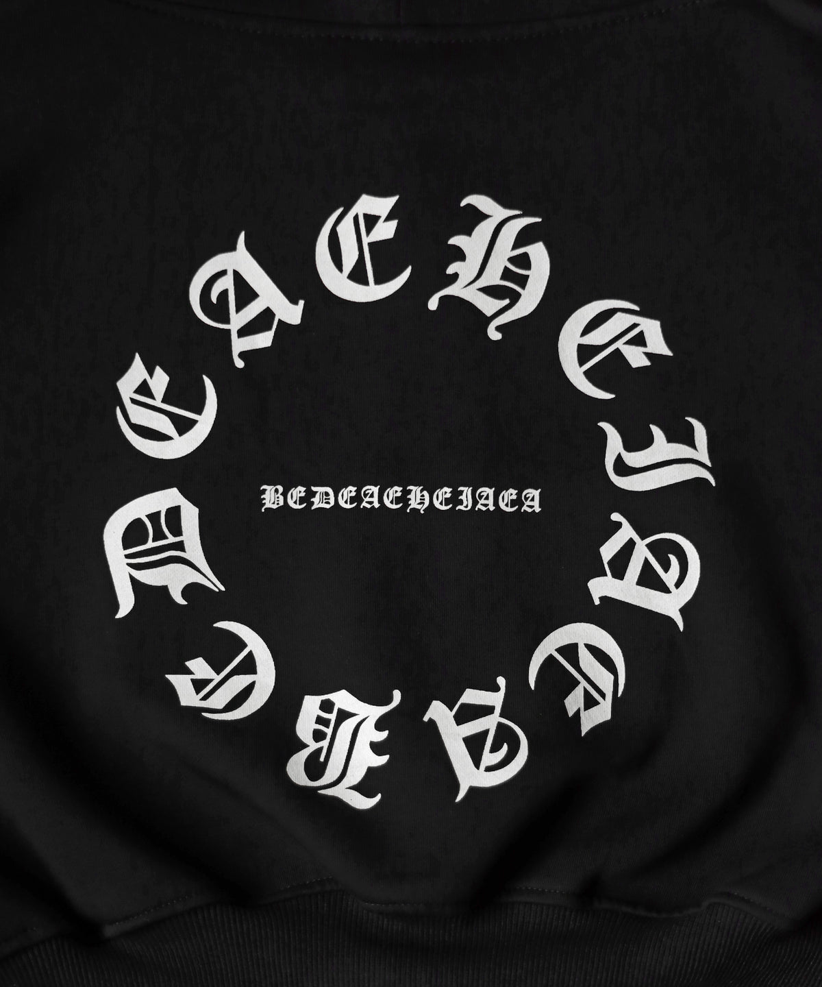 グランジロゴダブルジップショートパーカー / grunge logo double zip short hoodie