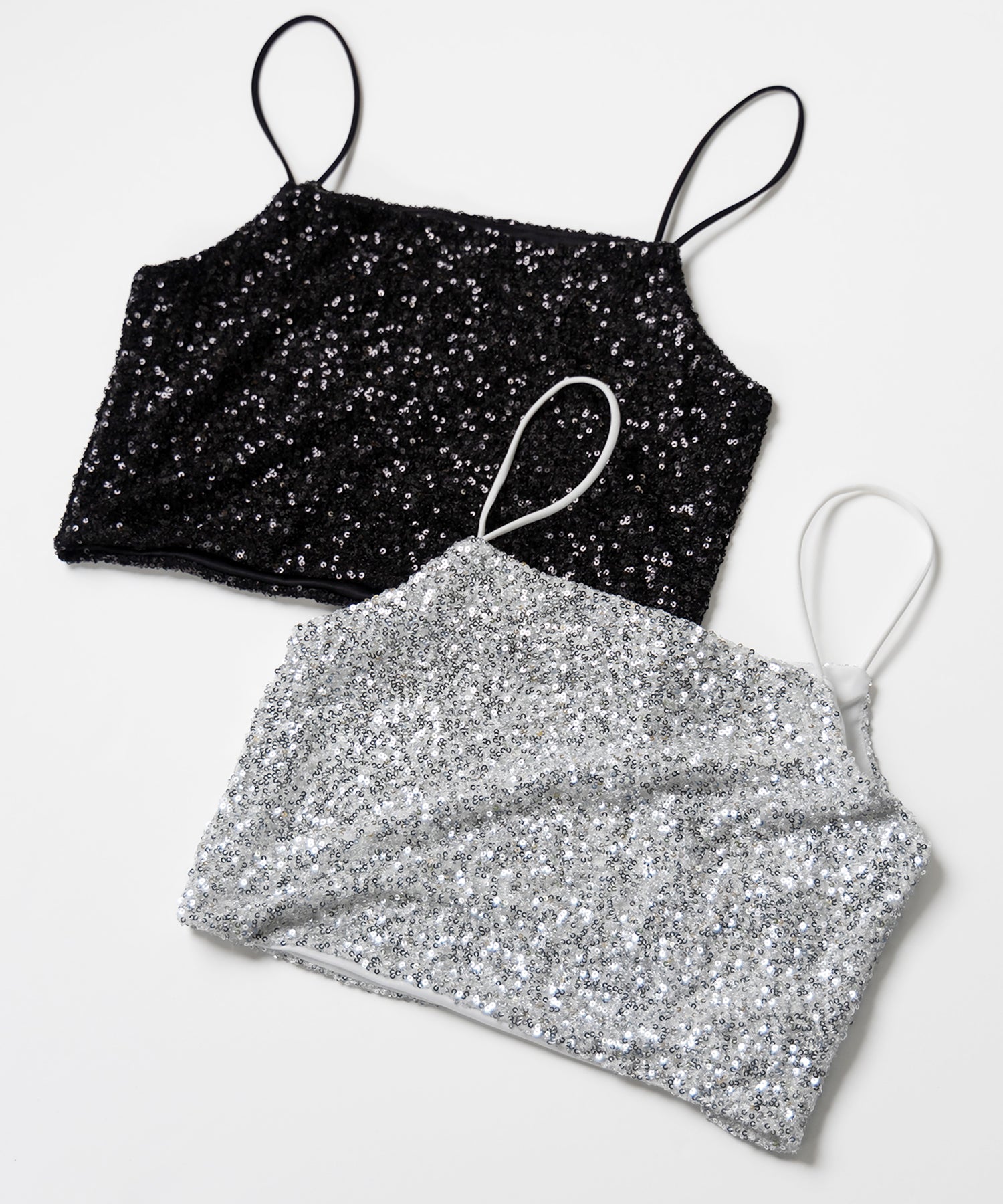 グリッタースパングルショートキャミソール / glitter spangle short camisole