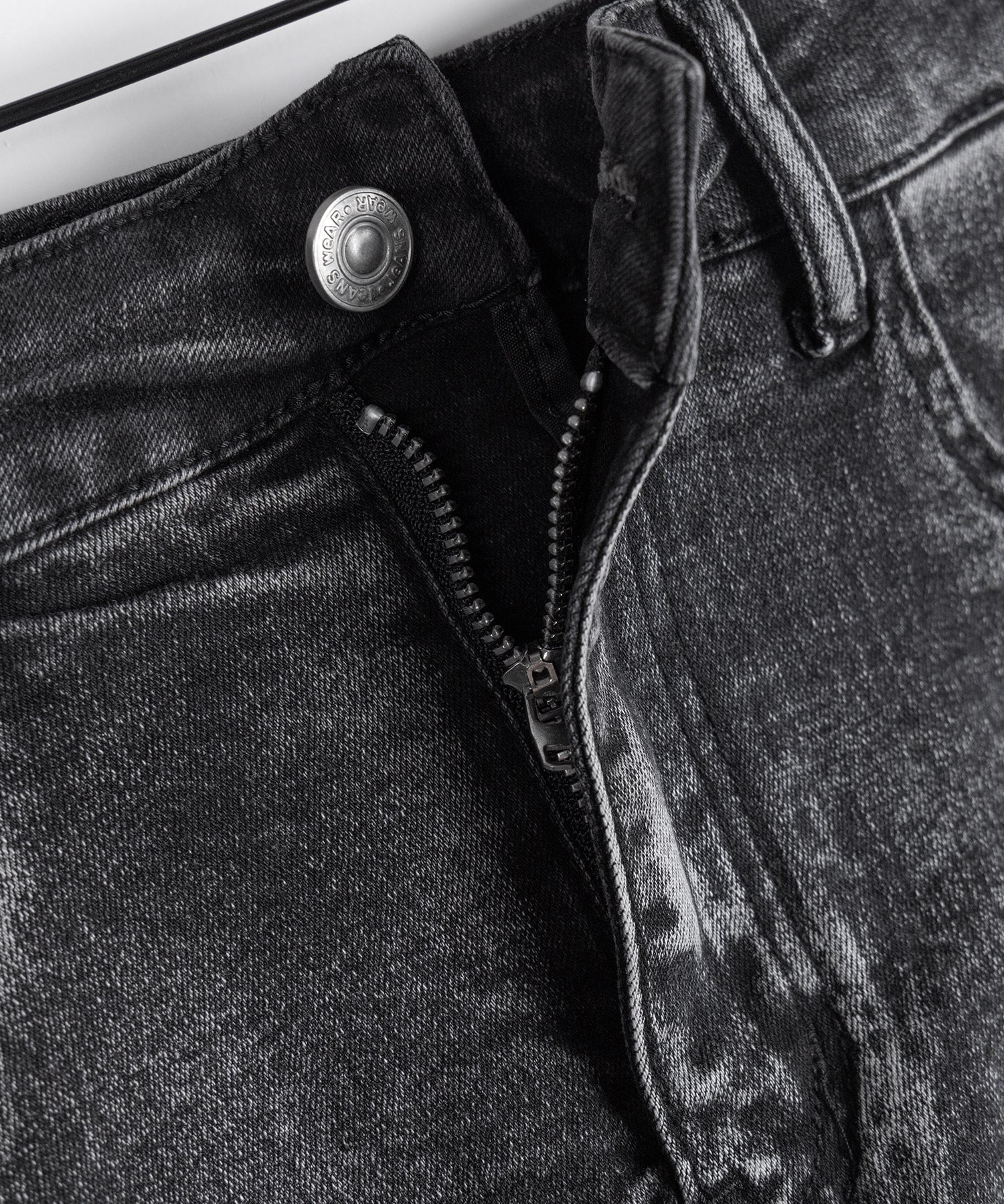 【 インパン裏地付き 】レースアップマイクロデニムミニスカパン / Lace-up micro denim mini skirt pants