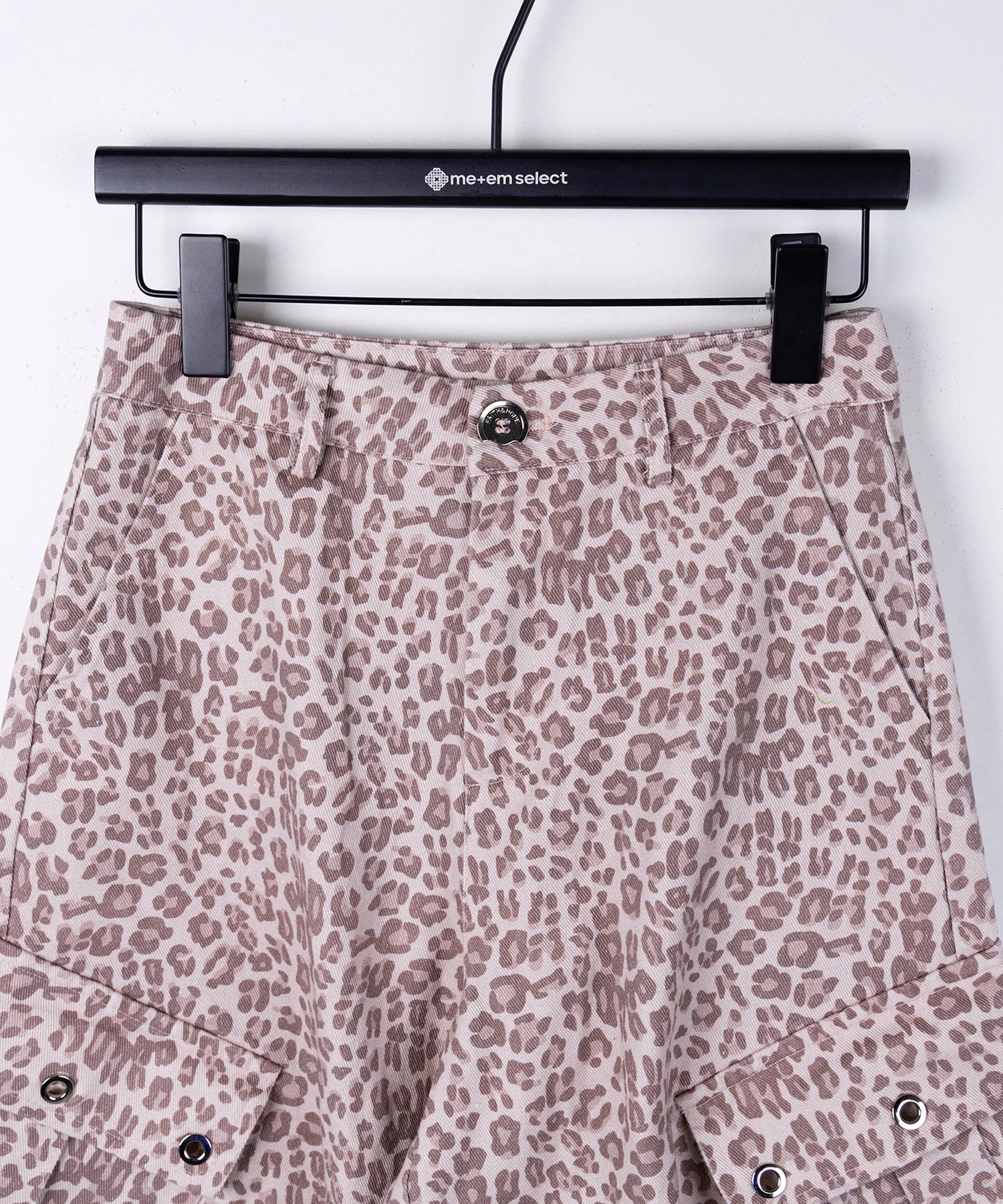 ヴィンテージライクピンクレオパードバレルカーゴパンツ / vintage like pink leopard barrel cargo pants