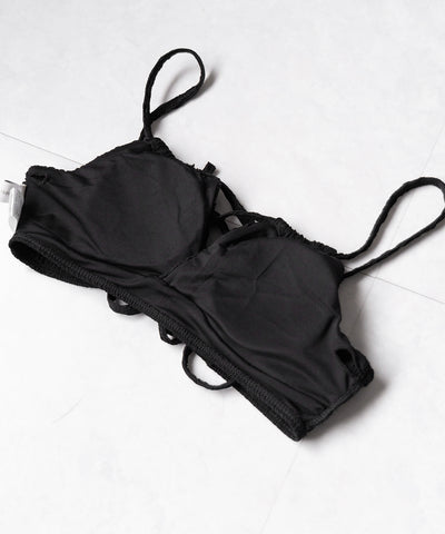 【 レディース水着/2点セット 】2WAY フロントリボンクロスネックセパレートビキニ / 2WAY front ribbon cross neck separate bikini