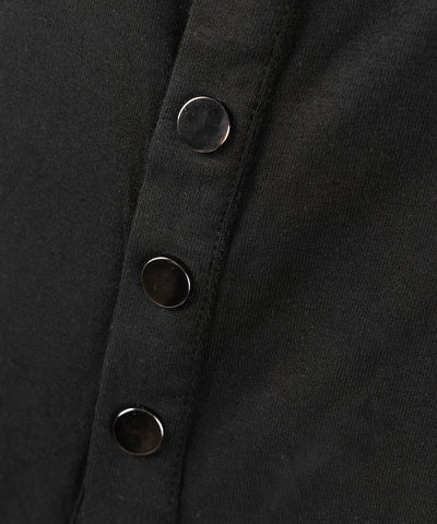 アウトポケットスクエアネックスリムTシャツ /Out pocket square neck slim T-shirt