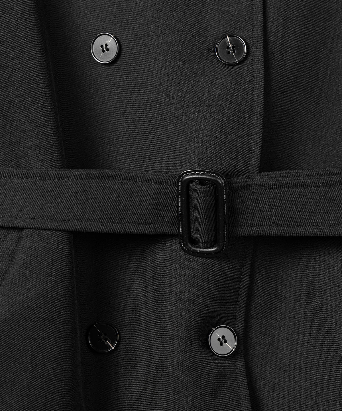 2WAYスタンドカラーミドルトレンチコート / 2WAY stand collar middle trench coat