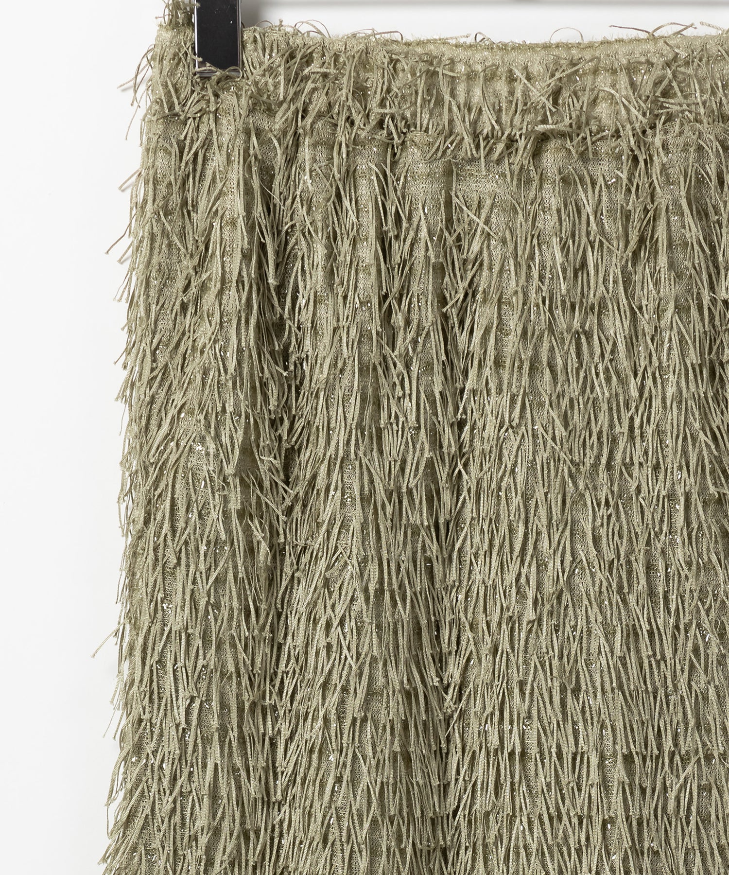 シャギーフリンジロングマーメイドスカート /shaggy fringe long mermaid skirt