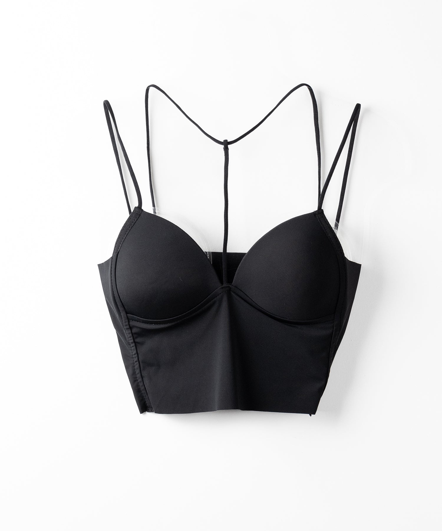 【 2点セット 】Y-ストラップスリムギャザーレイヤードトップス / Y-strap slim gather layered tops