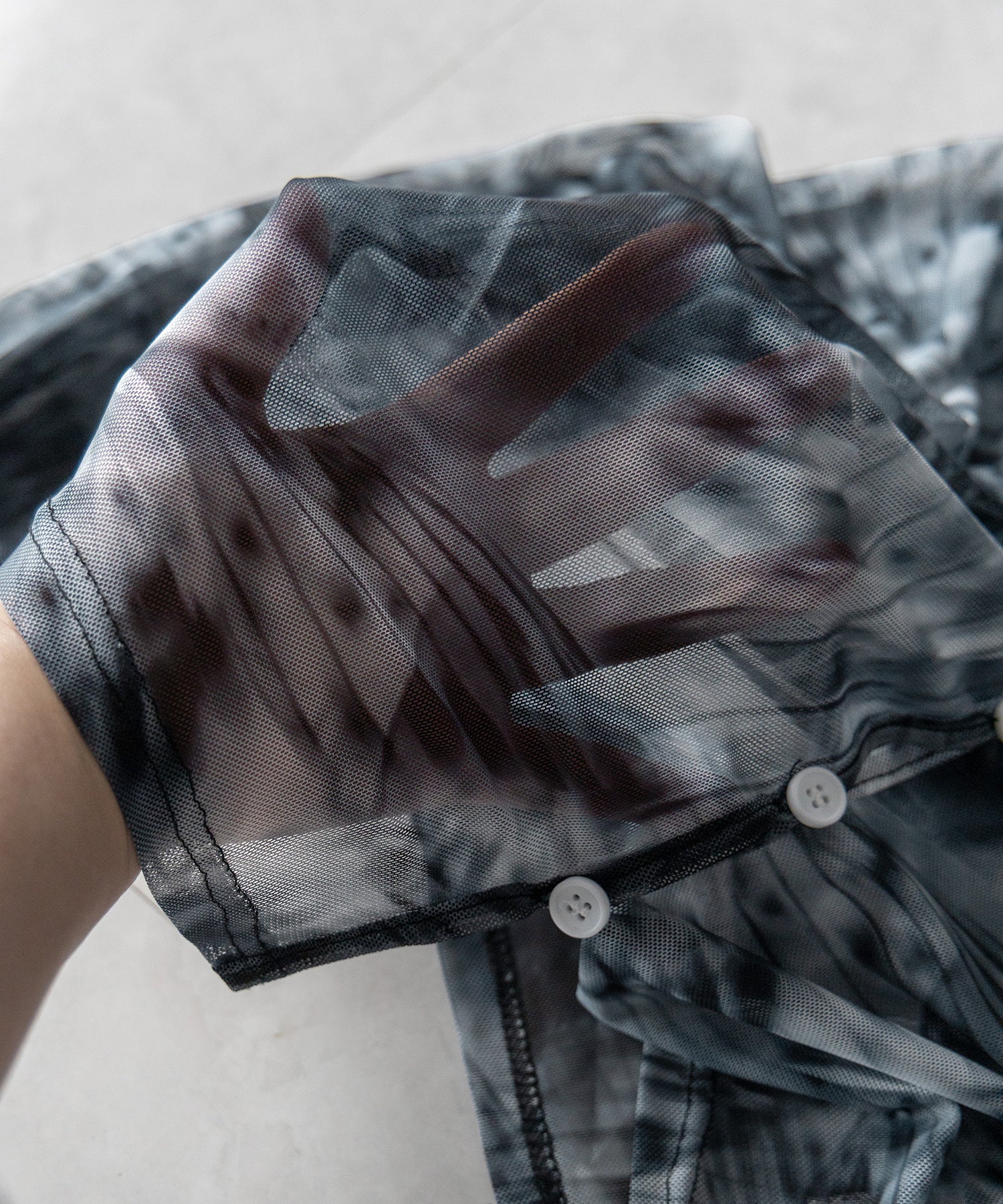 【 3color / 2WAY 】クロスストラップリボンシアーショートカーディガン / cross strap ribbon sheer short cardigan