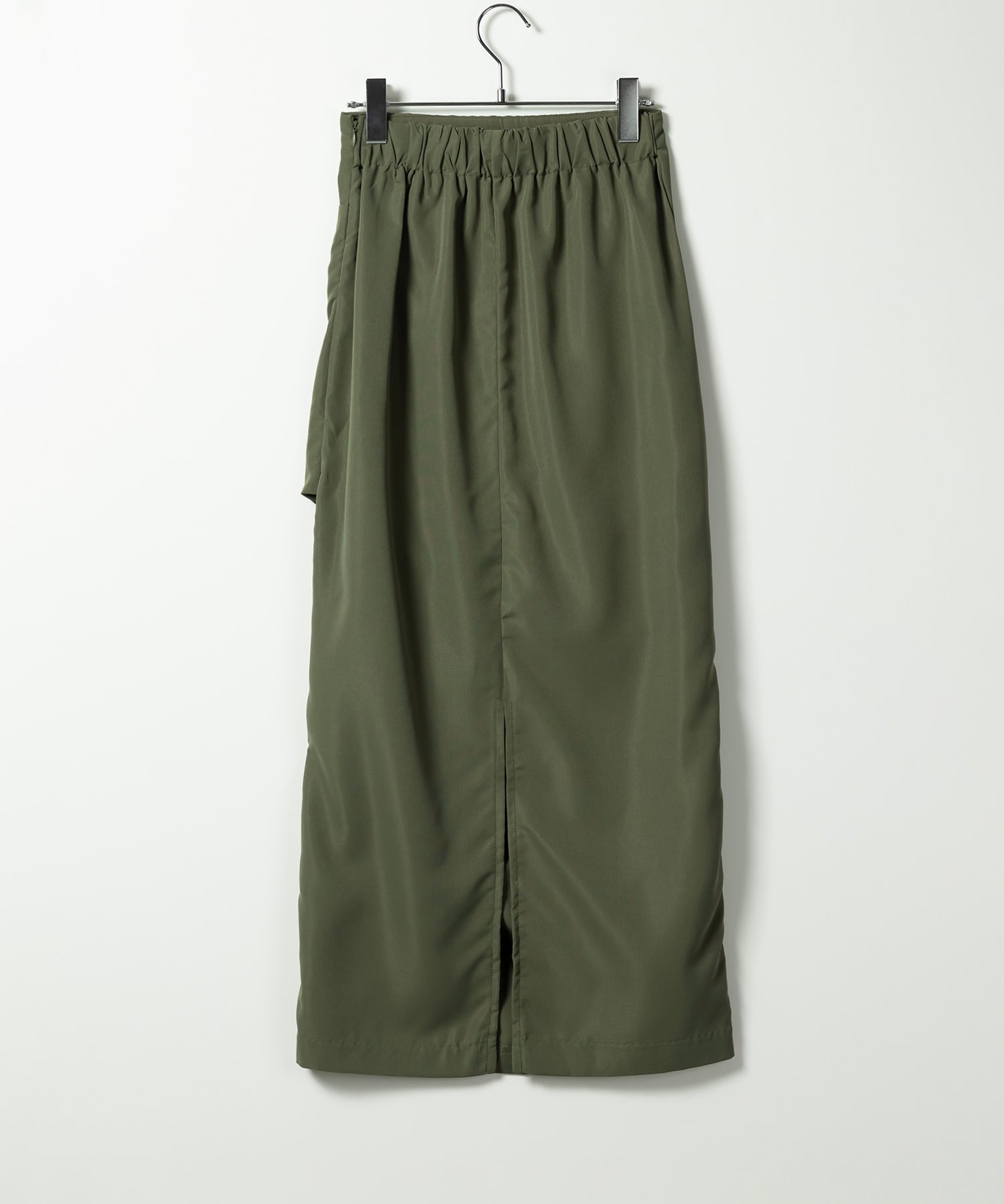 【 3size / 5color 】タックデザインハイウエストスリットロングスカート