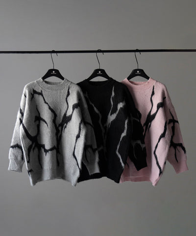CRACK モヘアライクオーバーニット / CRACK mohair-like over knit