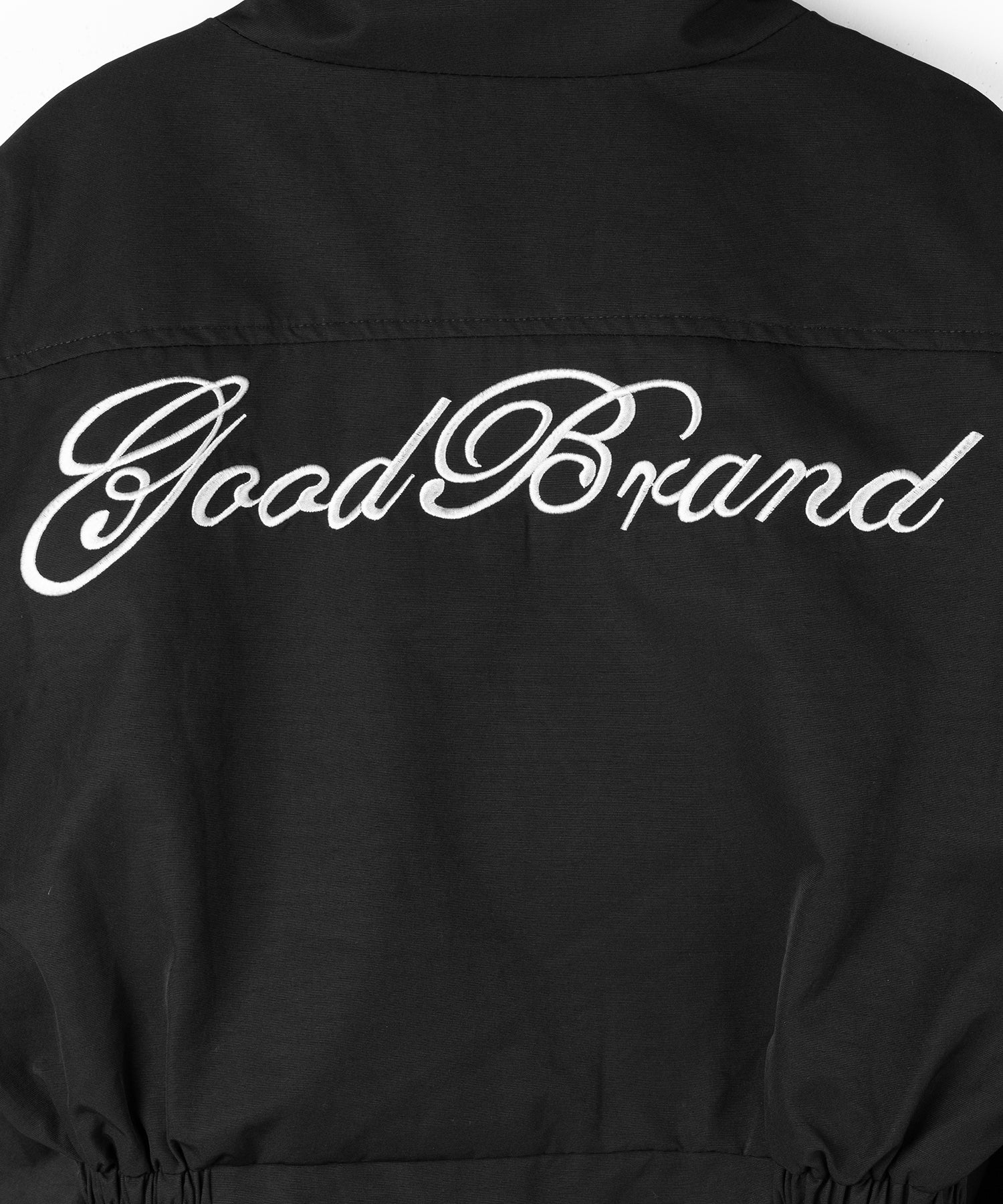 レタリングバックロゴスタンドカラーショートブルゾン / lettering back logo stand collar short blouson