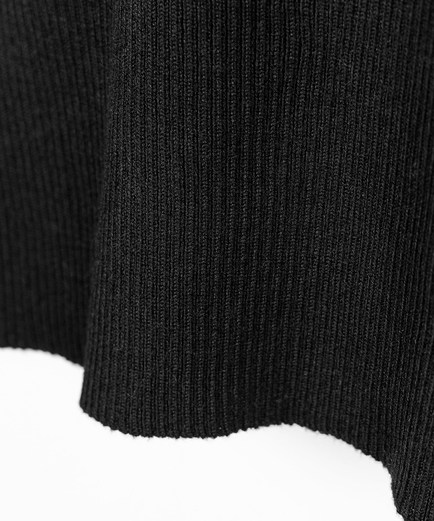 フロントリボンレース切替リブニットトップス / front ribbon lace switching ribbed knit tops