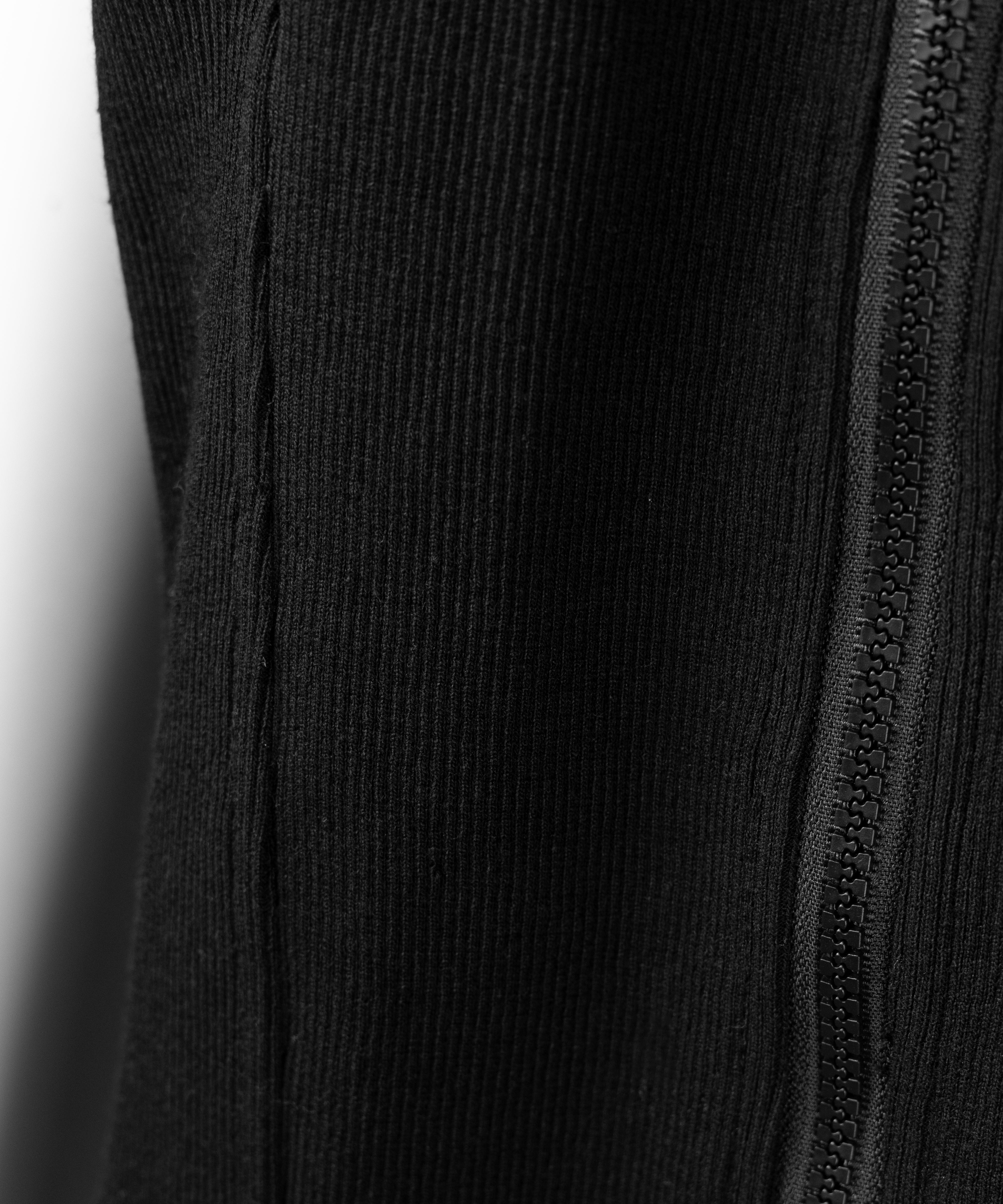 フーディジップアップスリムラインミニワンピース / Hoodie zip up slimline mini onepiece