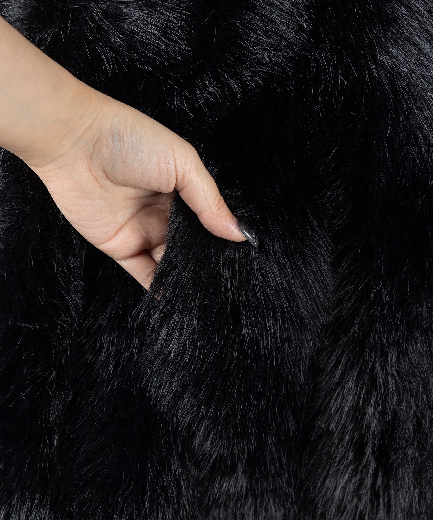 フェイクファーボリュームミドルコート / fake fur volume middle coat