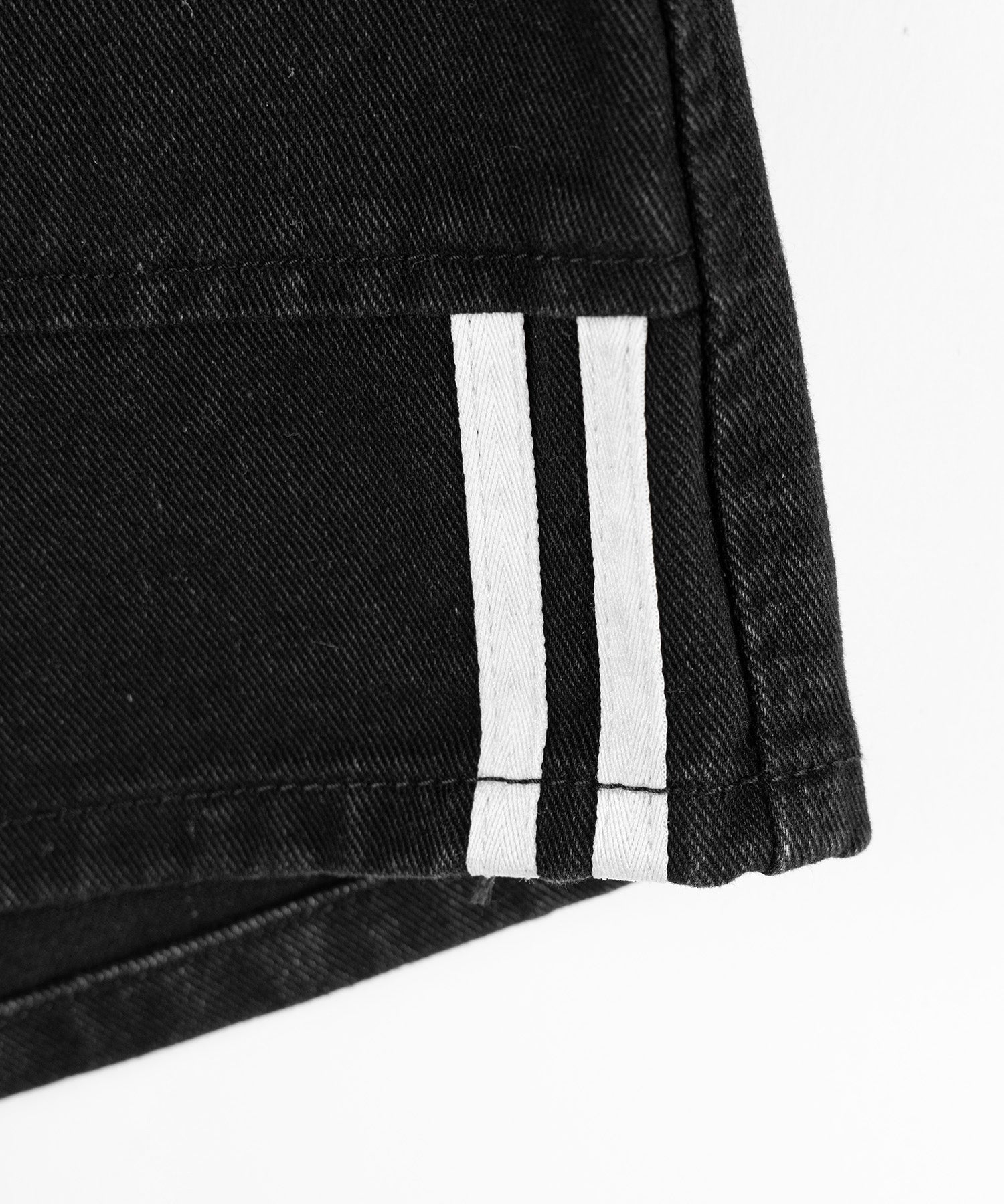 【 2color 】サイドラインハイウエストデニムショートパンツ / sideline highwaist denim short pants