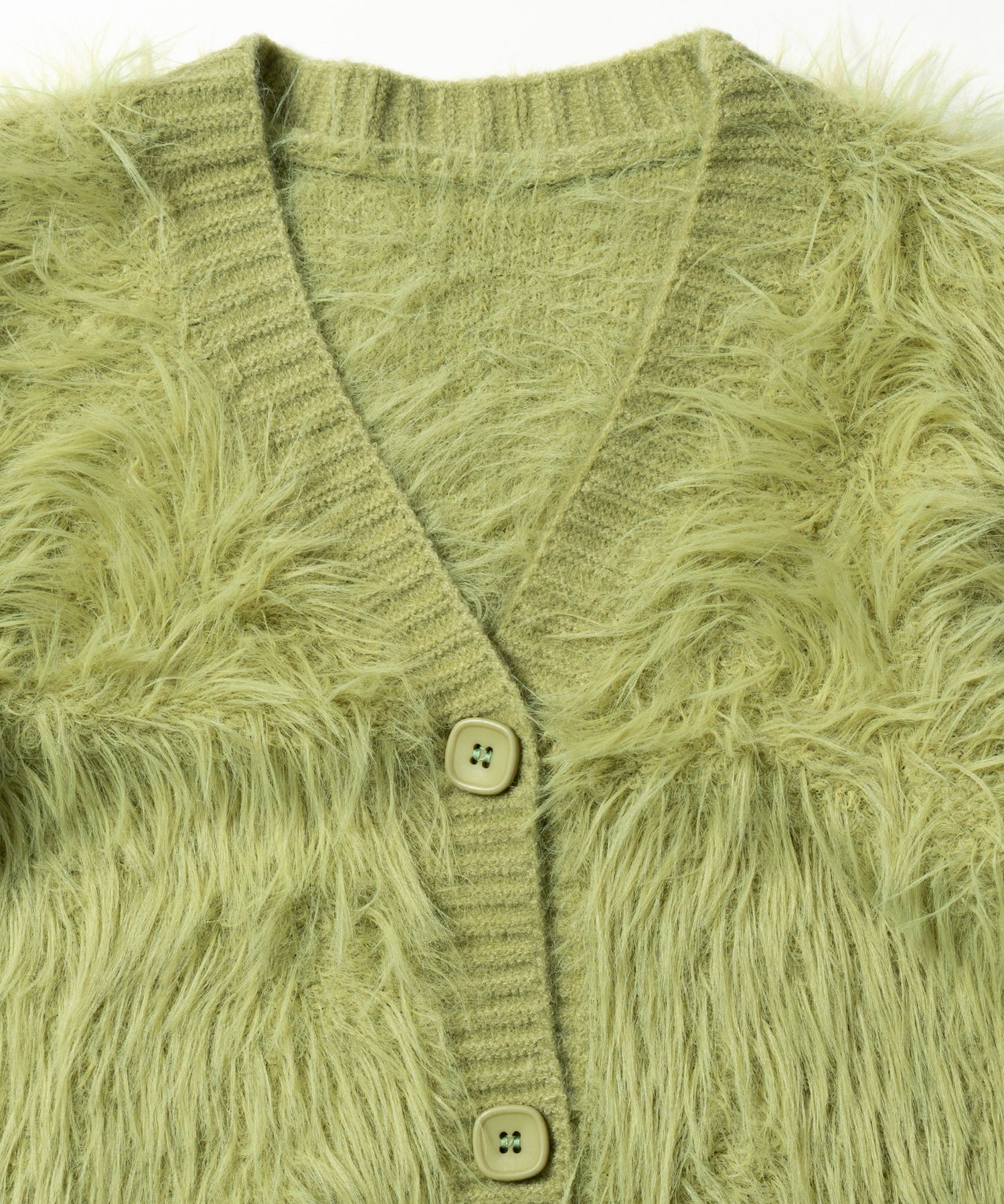 ファームードシャギーニットカーディガン