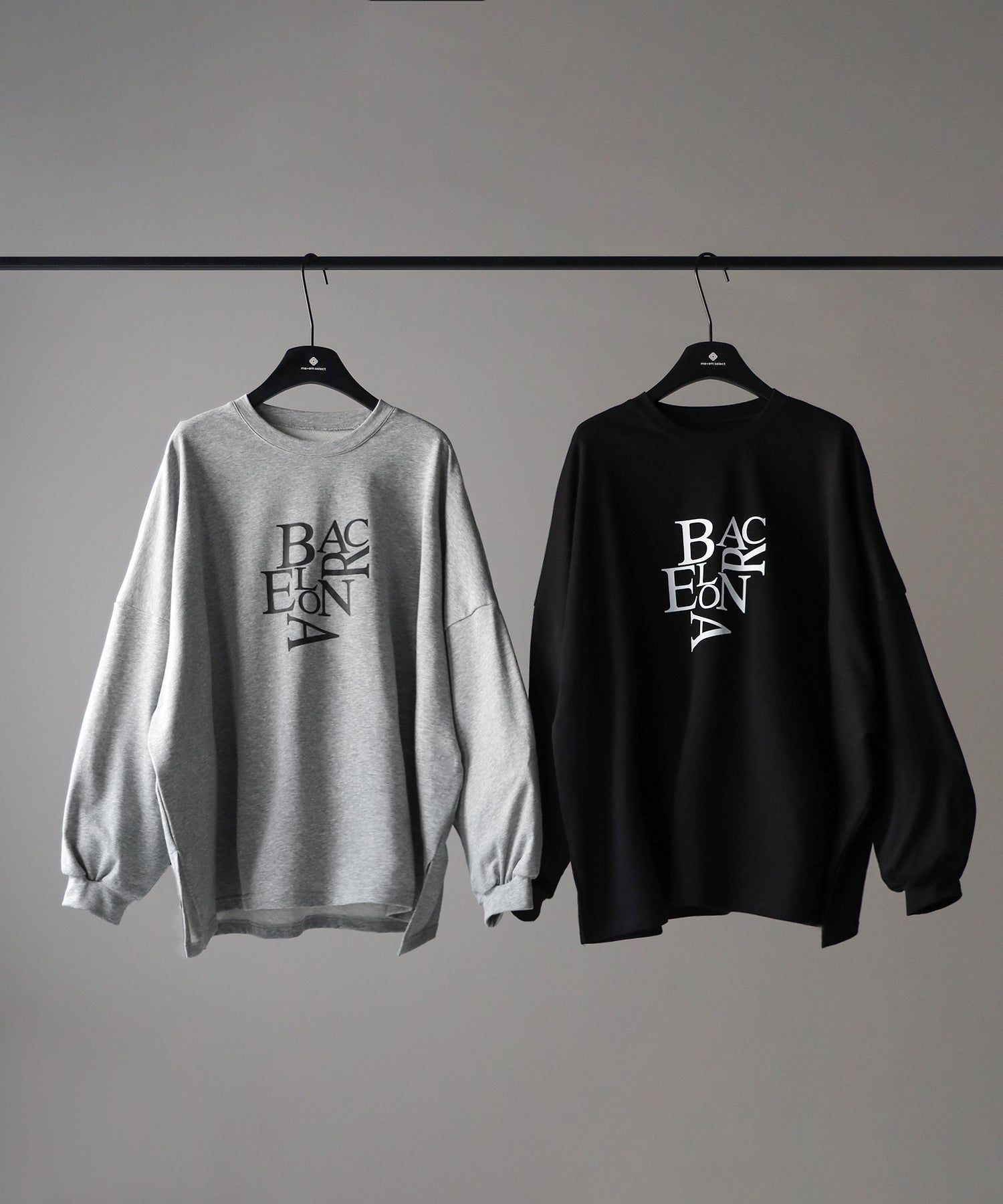 【 2 color 】BACロゴレタリングBIGスウェットロンT / BAC logo lettering big sweat long Tee