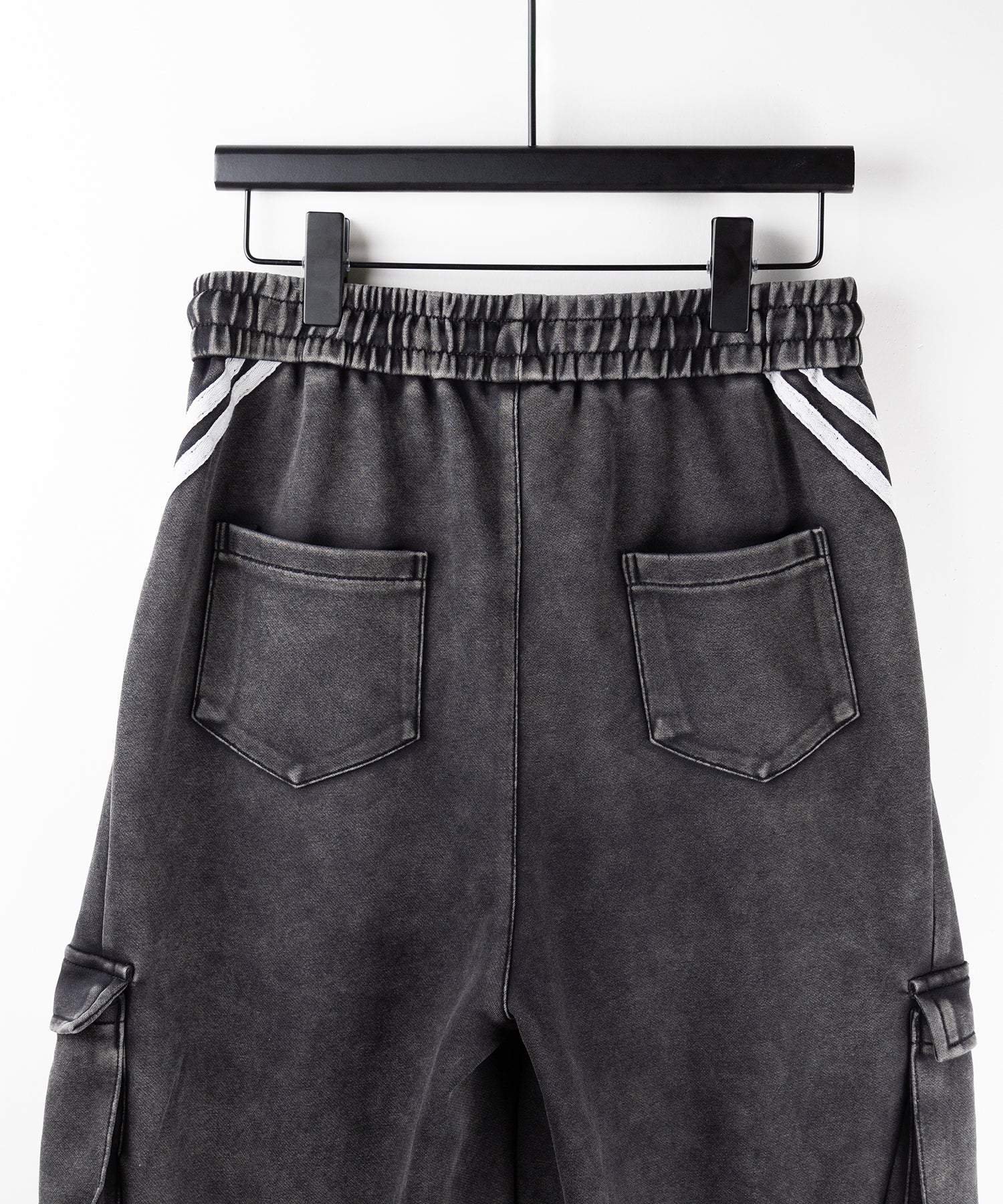 【 裾絞り可能2WAY 】ピグメントヴィンテージサイドラインタックワイドスウェットパンツ / pigment vintage sideline tuck wide sweatpants