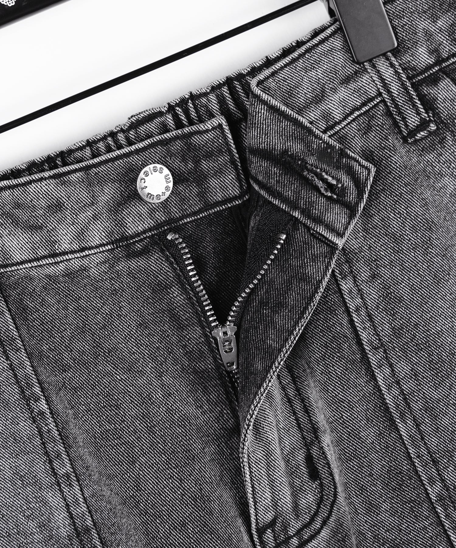 サイドラインストレートカーゴデニムパンツ / sideline straight cargo denim pants