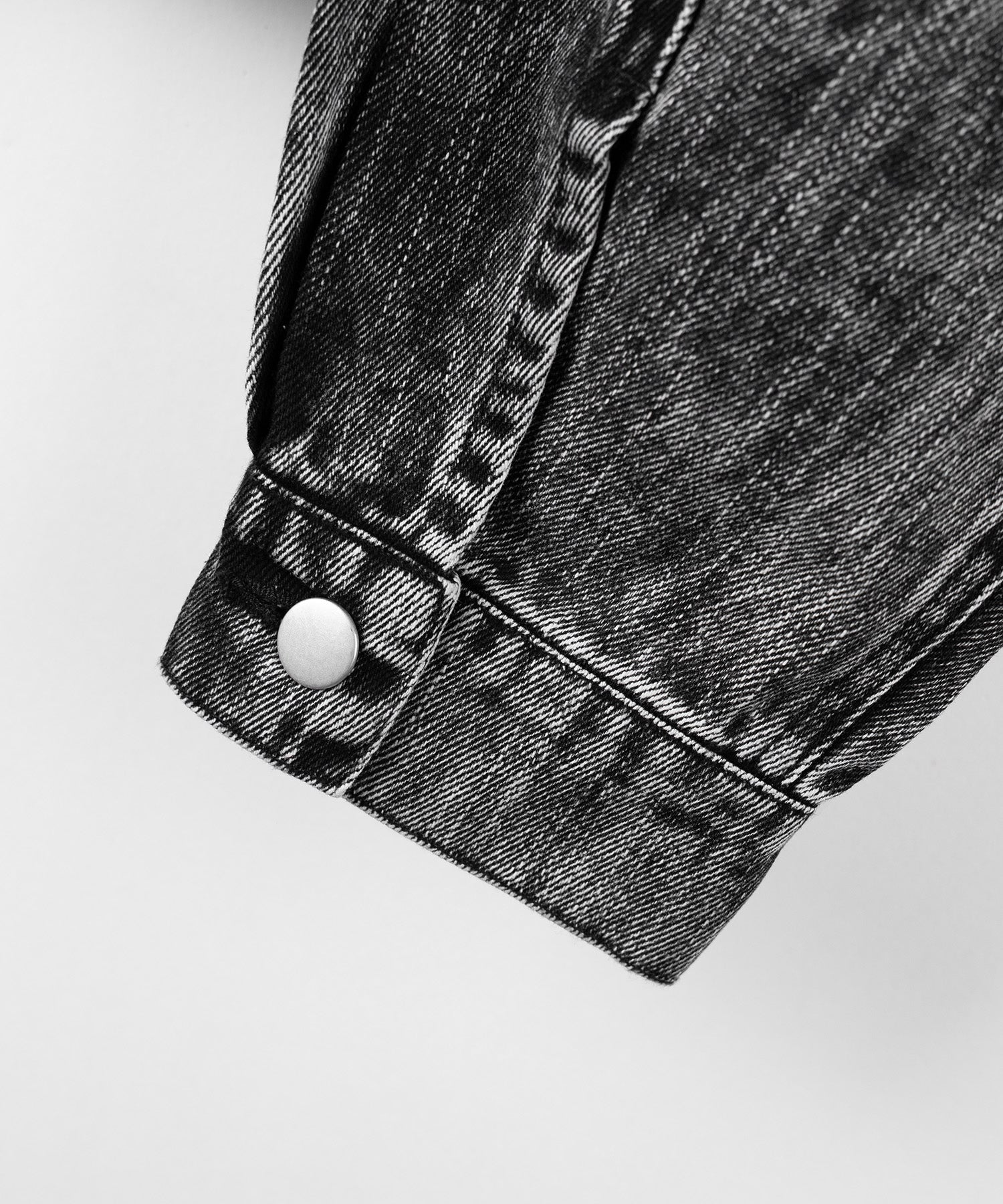 【 デニムセットアップ着用可能 】ヴィンテージケミカルブリーチアウトポケットクロップドデニムジャケット/ vintage chemical bleach outpocket cropped denim jacket