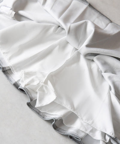 【 セットアップ 】オーバースウェットトップス + プリーツミニスカート SET / oversweat tops + pleated mini skirt SET