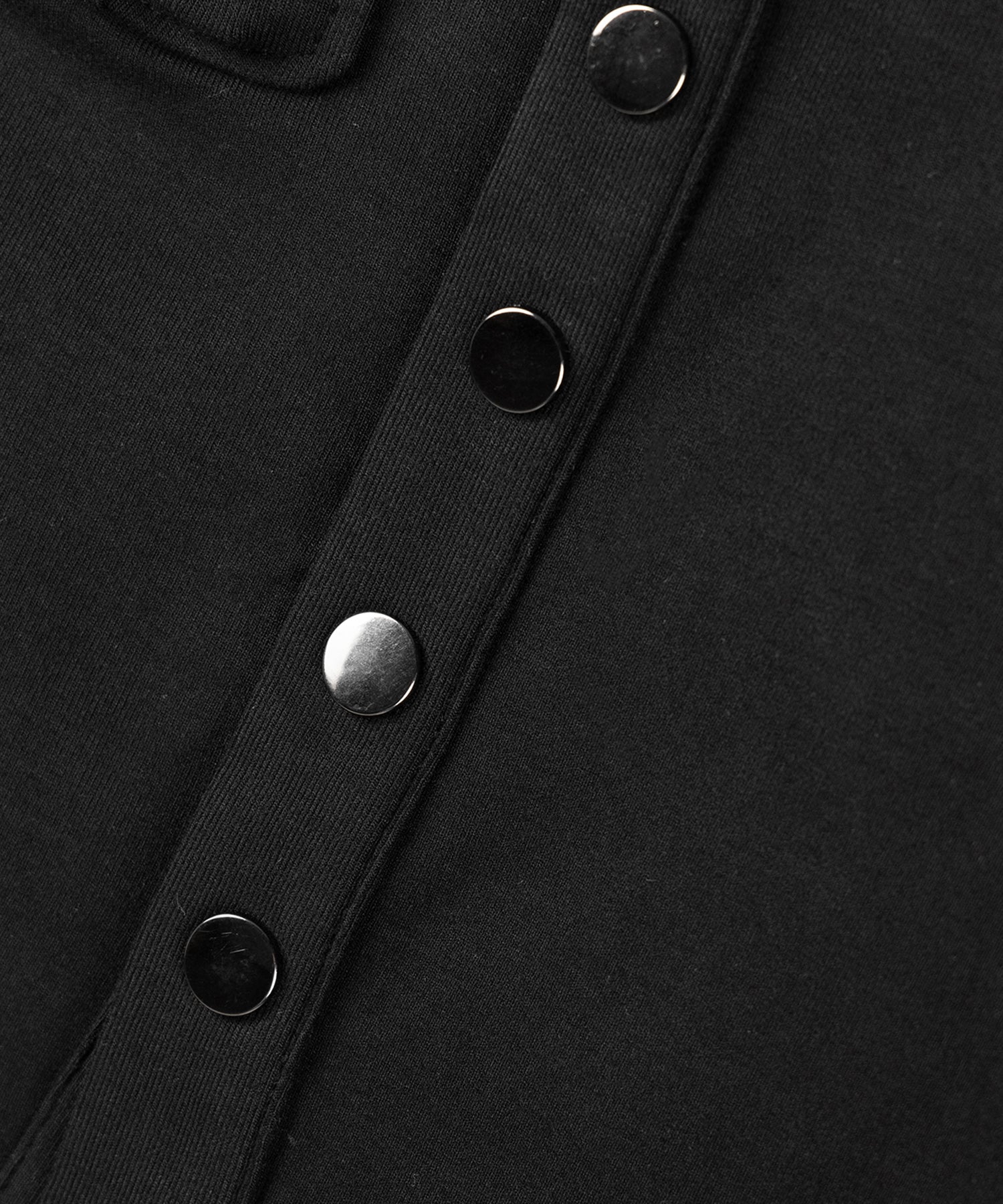 アウトポケットスクエアネック長袖スリムTシャツ /Out pocket square neck long sleeve slim T-shirt