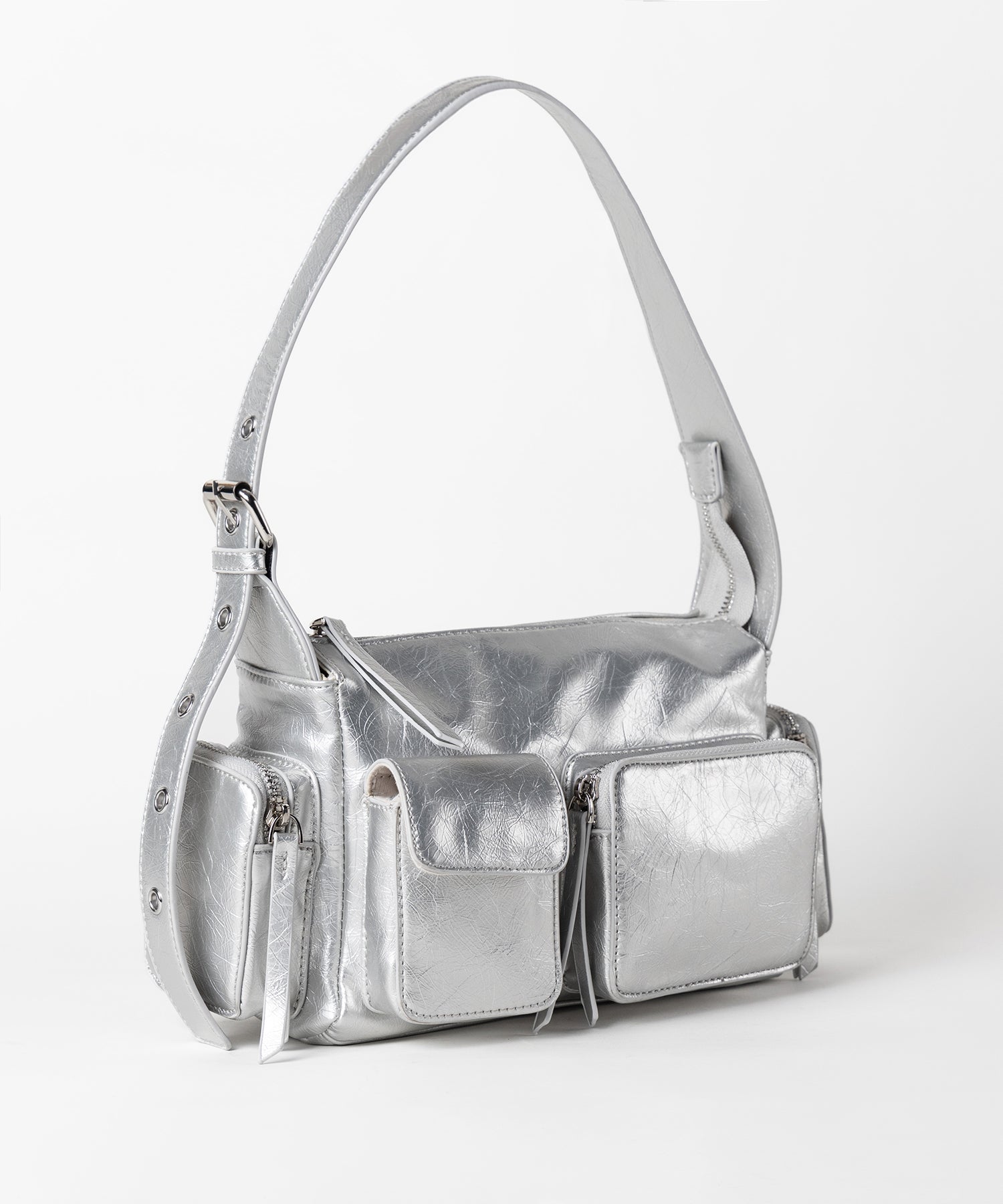 【 3color 】4アウトポケットヴィンテージスクエアショルダーバッグ / 4 outpocket vintage square shoulder bag
