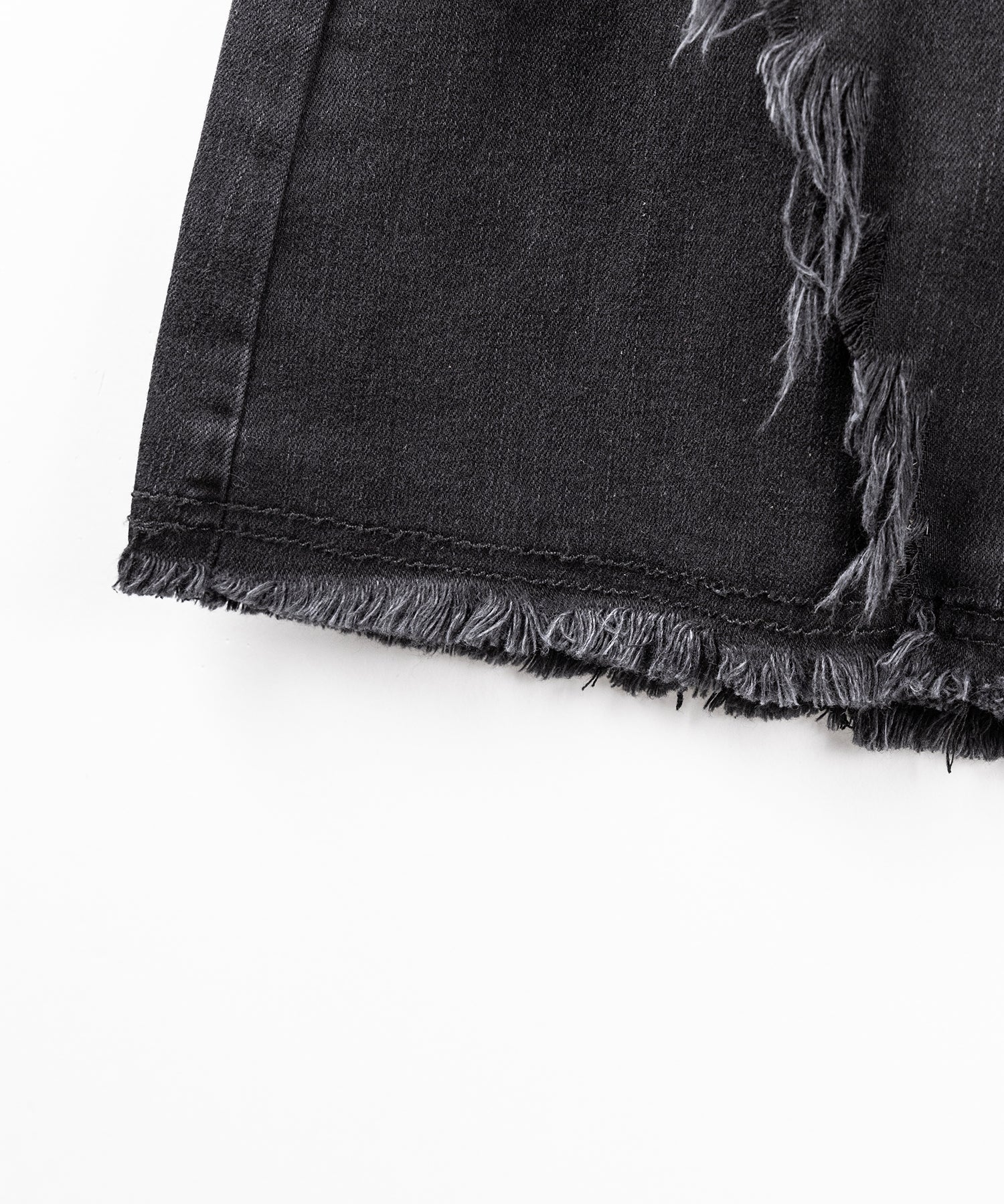 【 2color / 4size 】フリンジデザインヴィンテージライクストレッチフレアデニム / fringe design vintage-like stretch flare denim