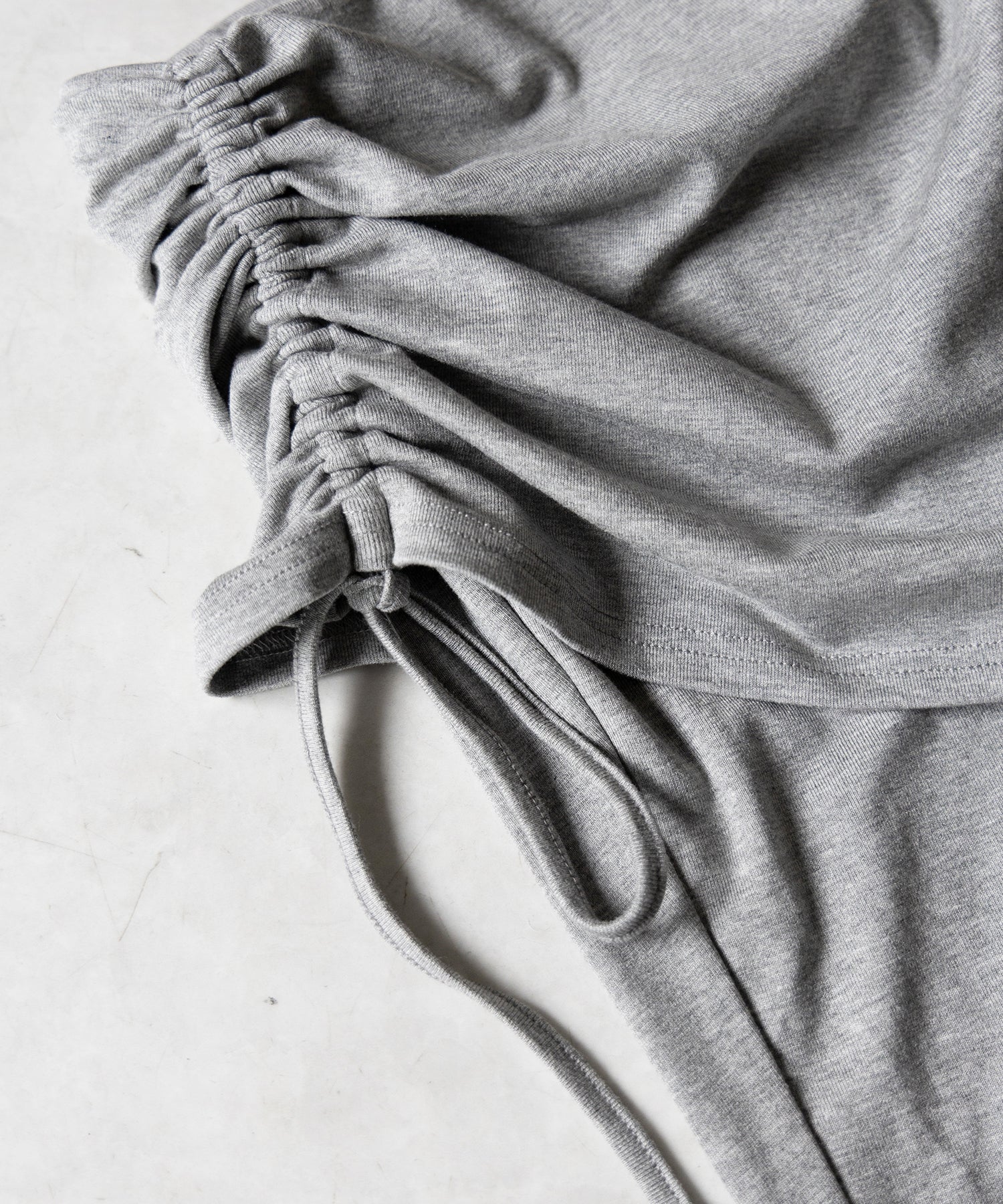 【 ワンホンセットアップ 】スクエアショートTシャツ+サイドシャーリングフレアパンツ SET / 【 SETUP 】square neck short T-shirts + side shirring flare pants