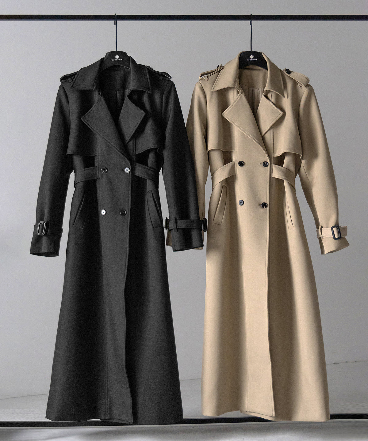 ウエストマークレディロングトレンチコート / waistmark lady long trench coat