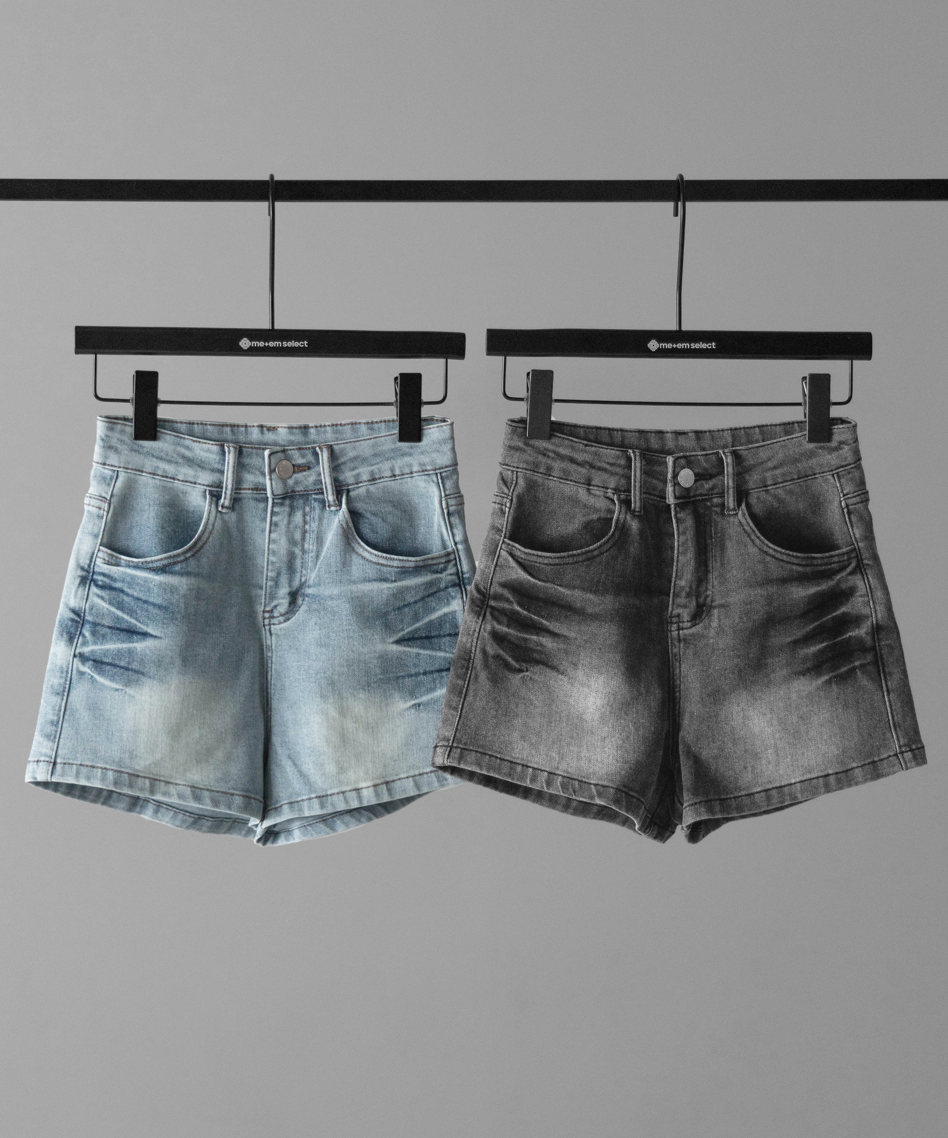 ハイウエストタイトデニムショートパンツ / high waist tight short pants
