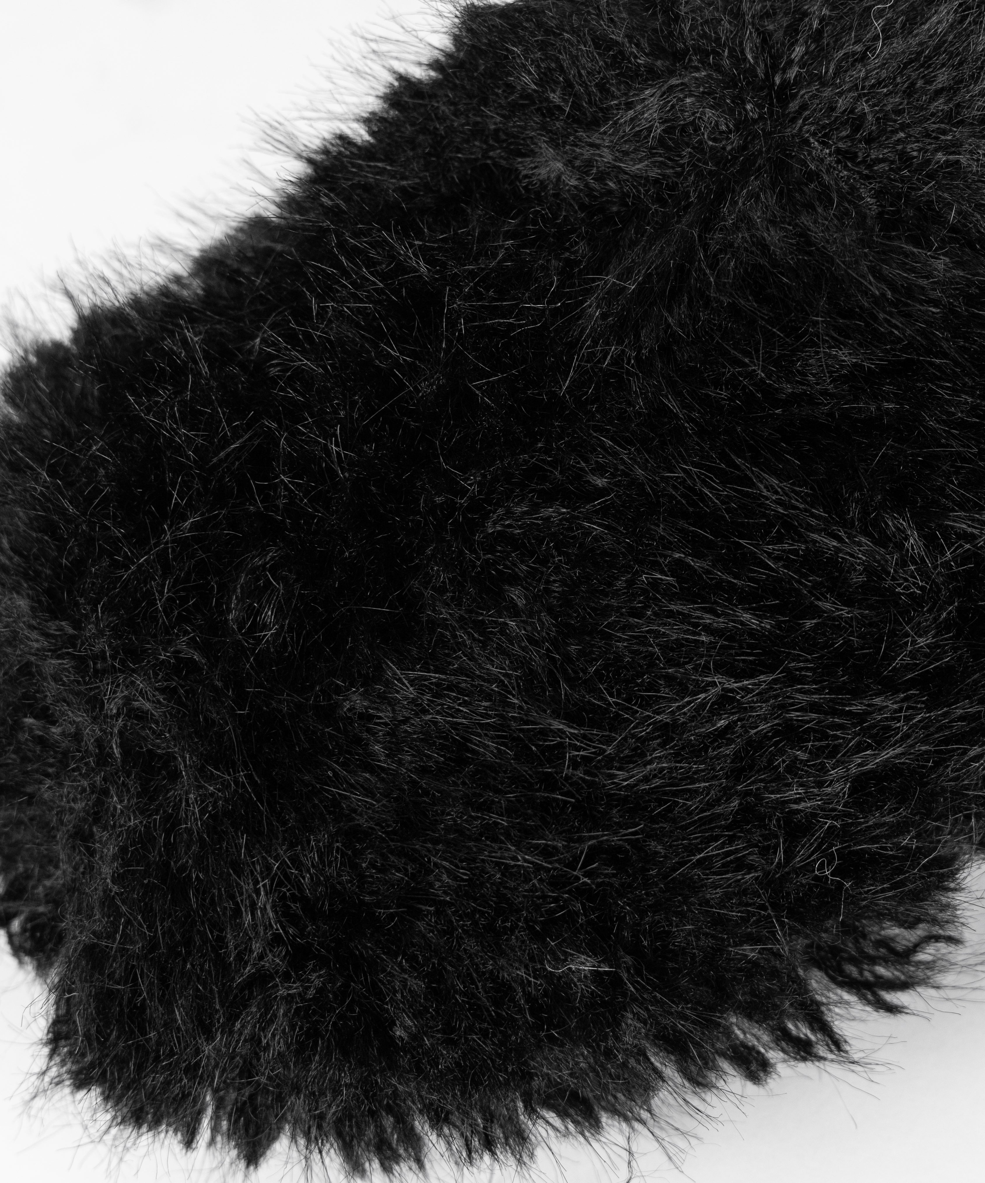 クリンクルフェイクファールームシューズ / crinkle fake fur room shoes