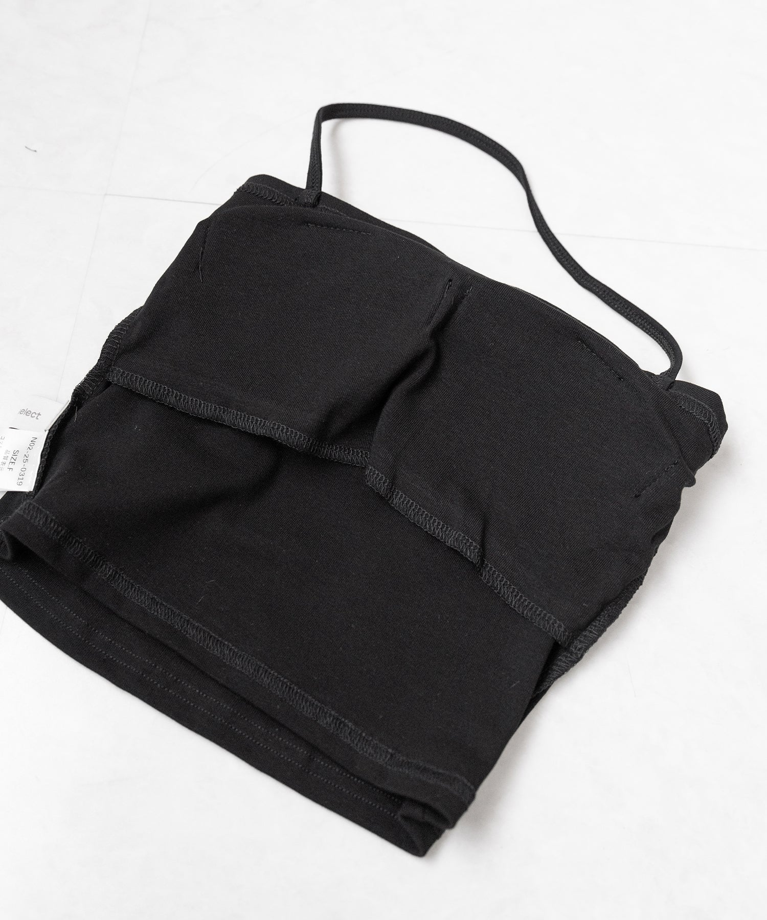 【 2点セット 】フロントリボンショートカーディガン+ ホルターキャミソール SET / front ribbon short cardigan + halter camisole SET