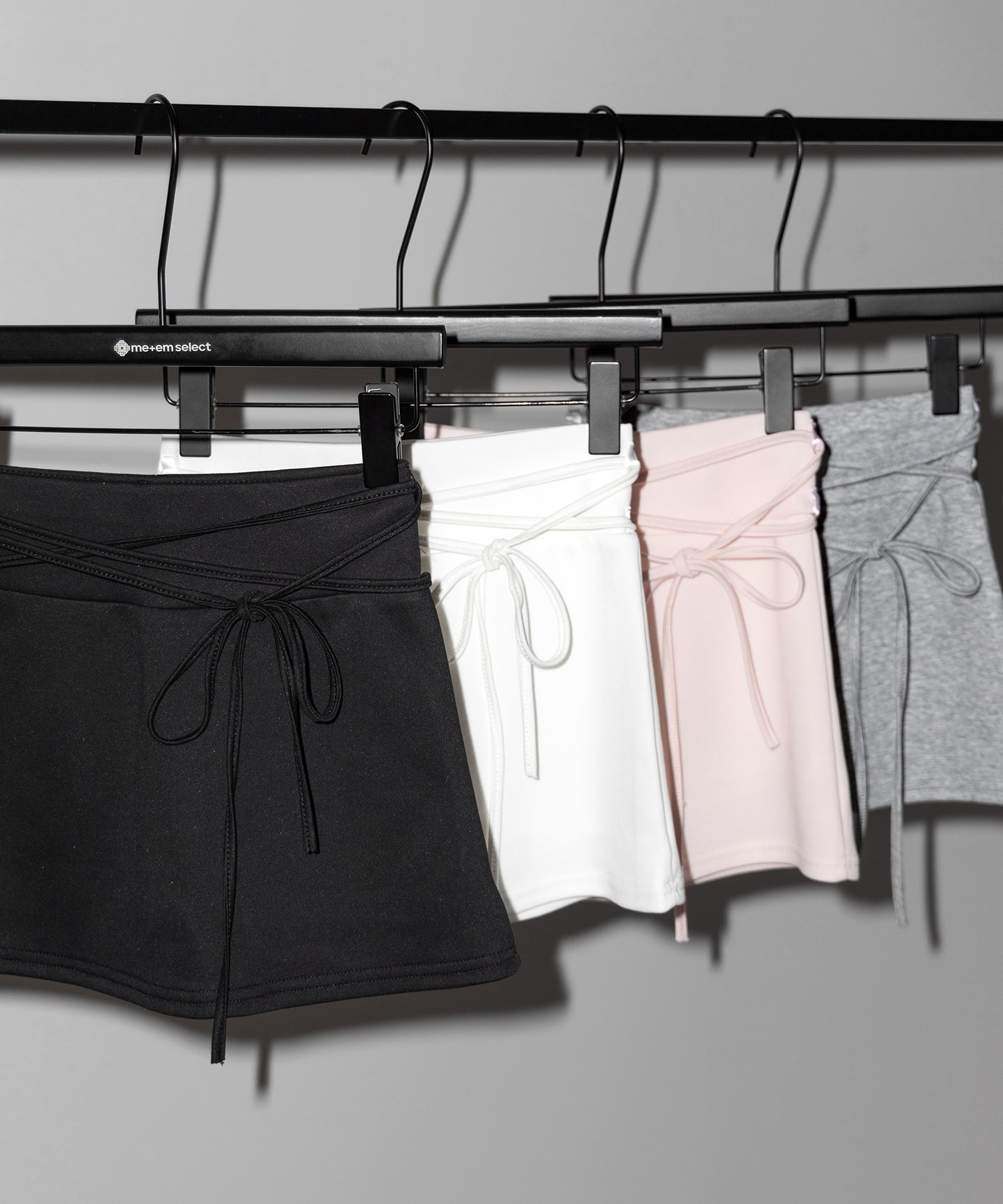 【 インパン裏地付き 】ストリングリボンミニスカート / string ribbon mini skirt