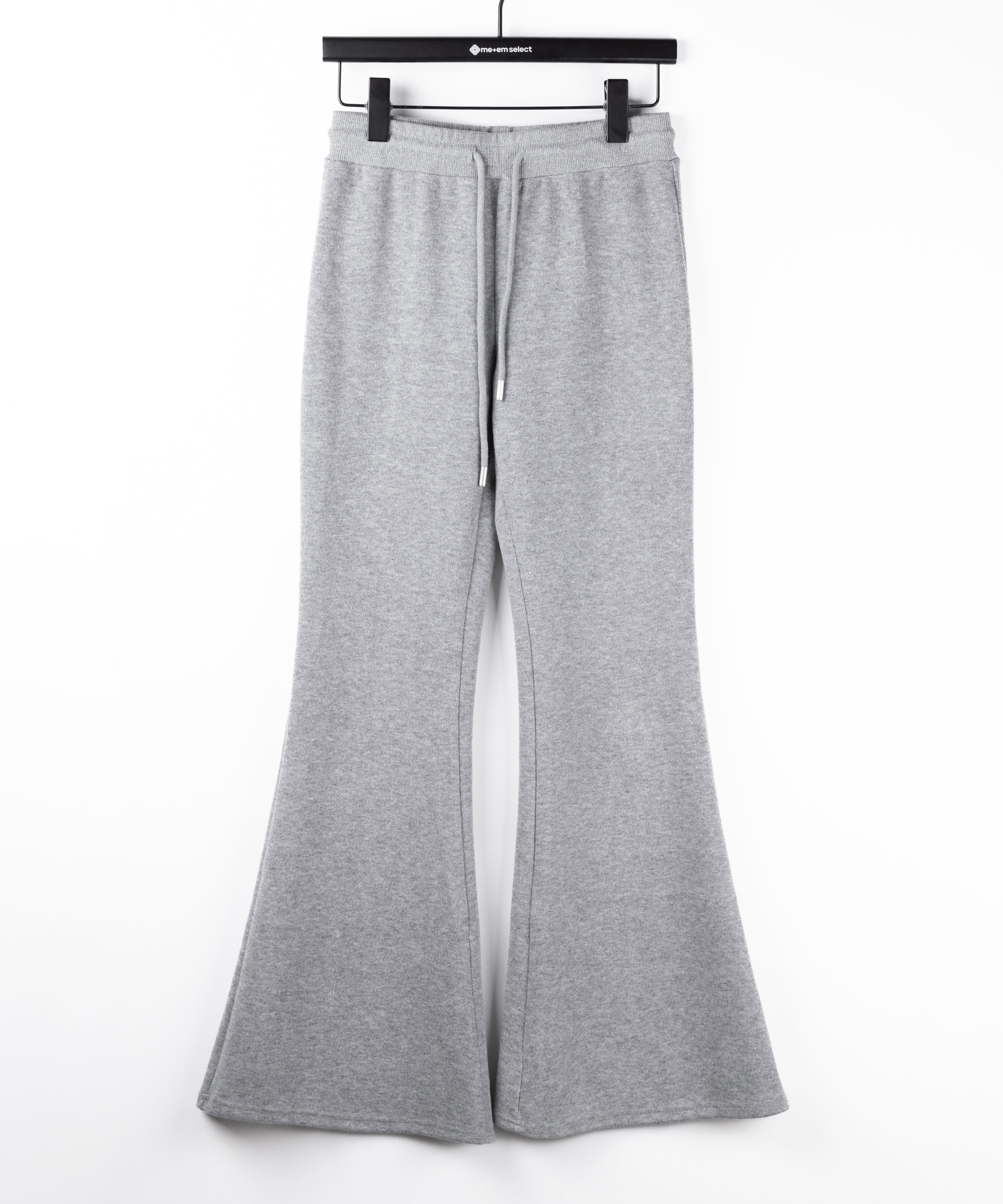 【 セットアップ 】ファーフードショートパーカー&スウェットフレアパンツ / Fur short hoodie & sweat flare pants SETUP