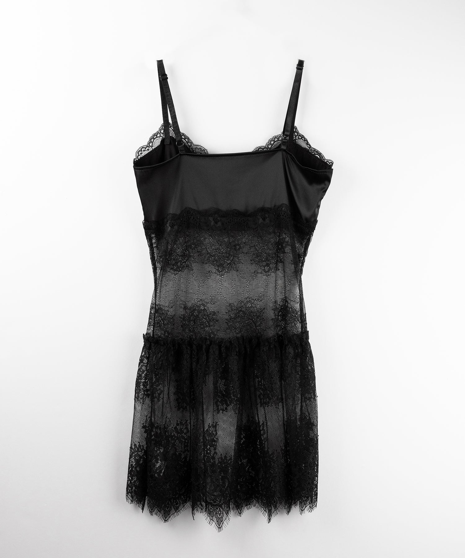 サテンレースドッキングランジェリーチュニックキャミソール / satin lace docking lingerie tunic camisole