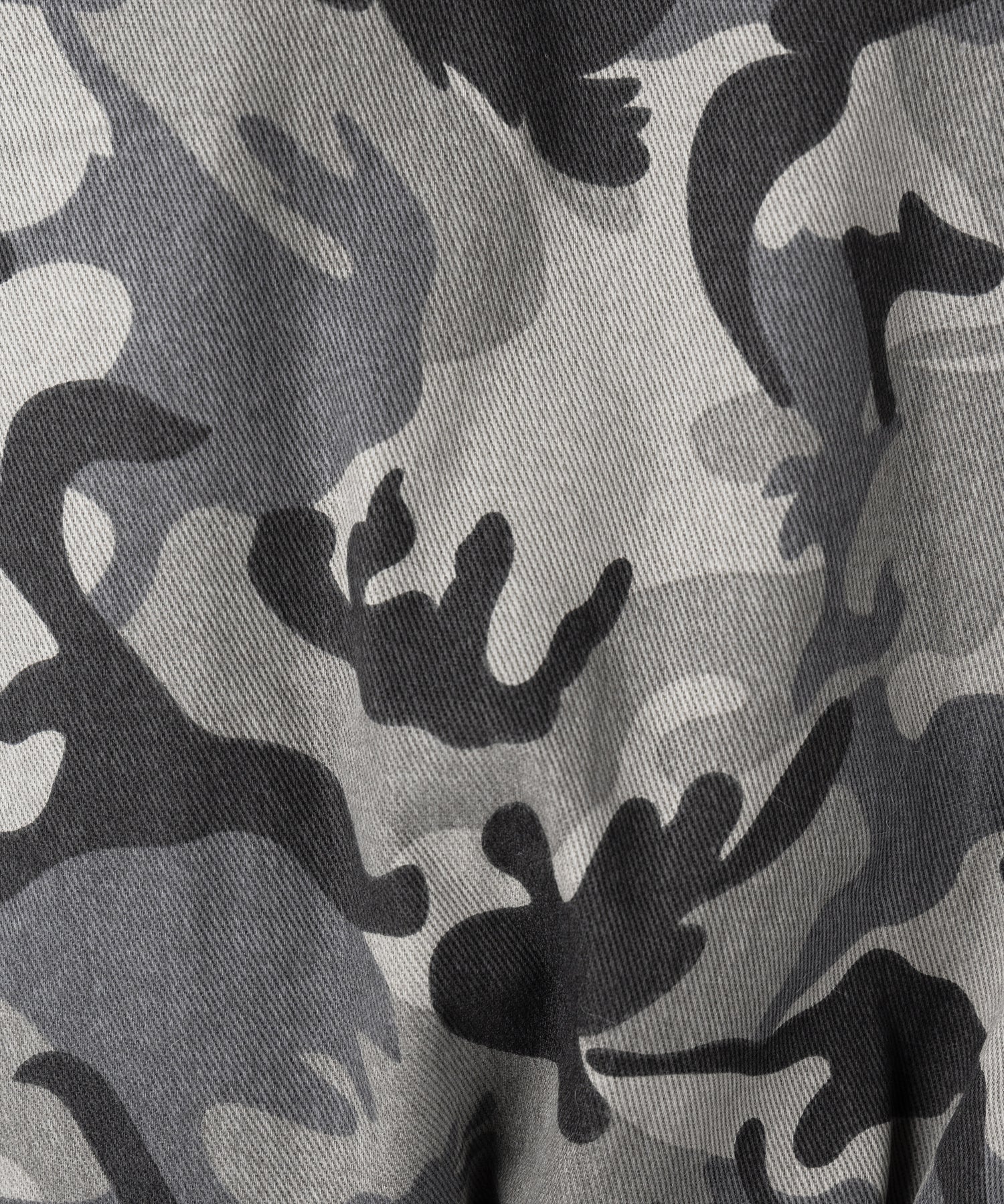 カモフラフェイクファーフーディ中綿ジャケット / camouflage fake fur hoodie down jacket