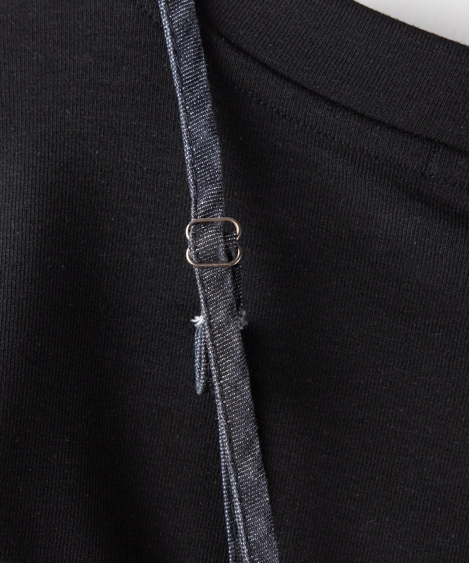 【 2点セット 】ヴィンテージデニムビスチェ & レイヤードTシャツセット / vintage denim bustier & layered T-shirts set