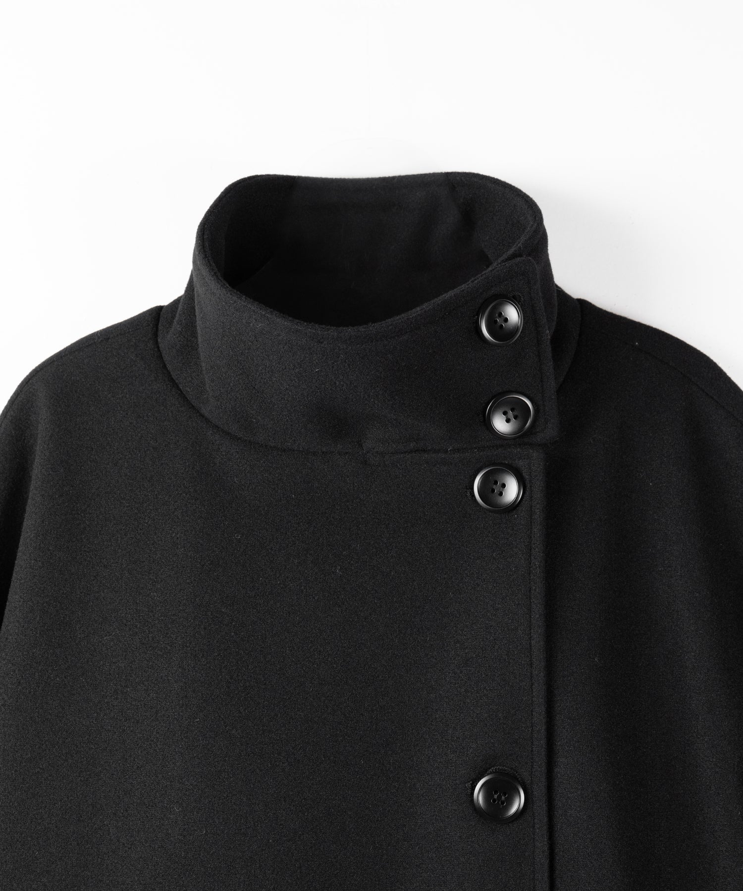 【 ウエストマークベルトSET 】2WAY スタンドカラーレディメルトントレンチロングコート / 2WAY stand collar lady melton trench long coat