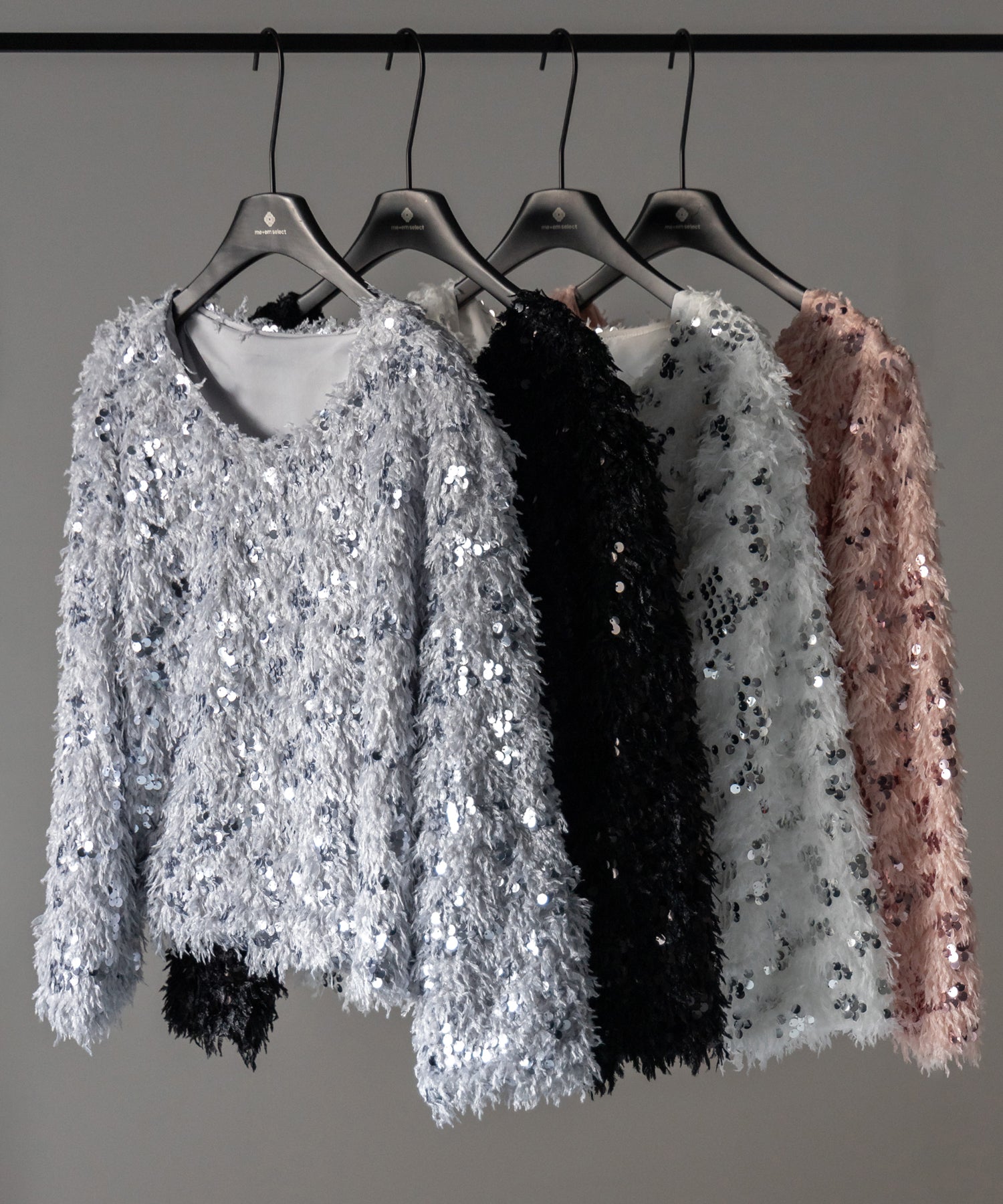 【 4color 】フェザースパングルオーバートップス/feather spangle over tops